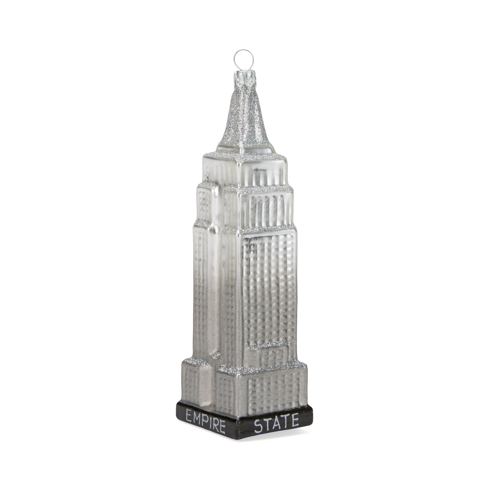 Handcrafted Glass Empire State Building Christmas Ornament