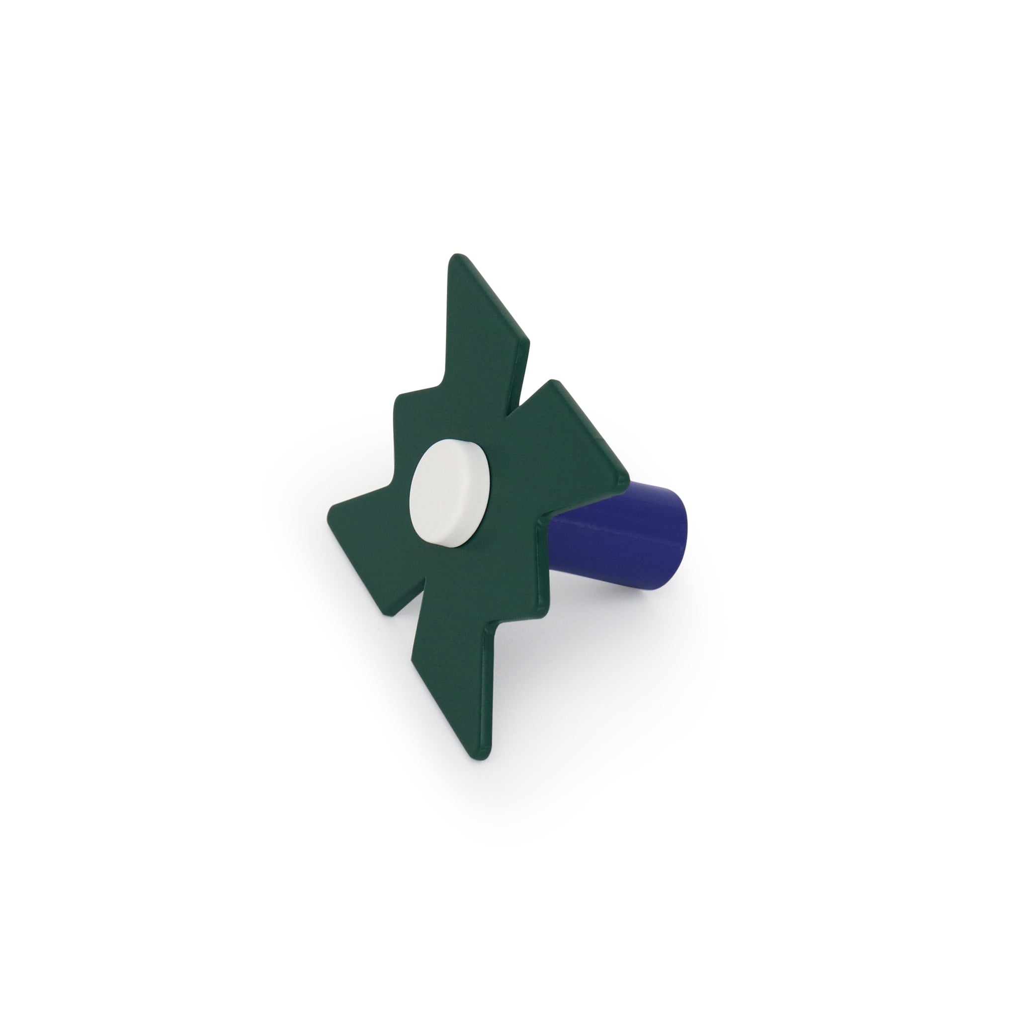 Handcrafted Green Wall Hook by Blue Balcony - Shapes Design