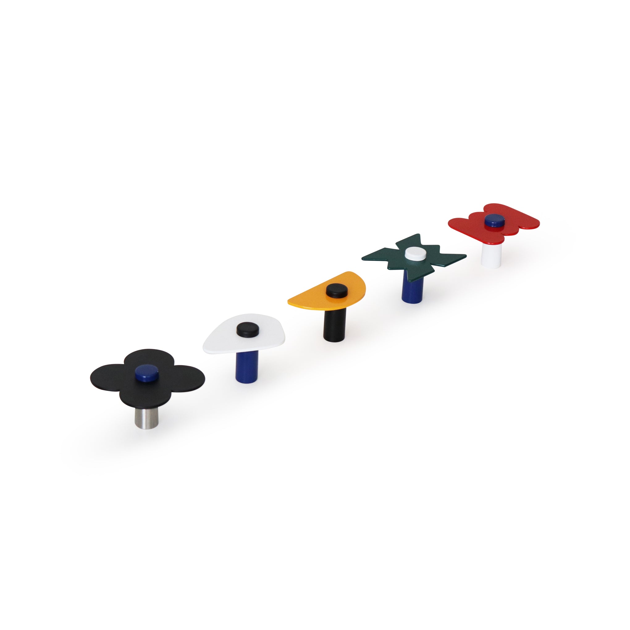 Handcrafted White Wall Hook by Blue Balcony – Modern Shapes Design