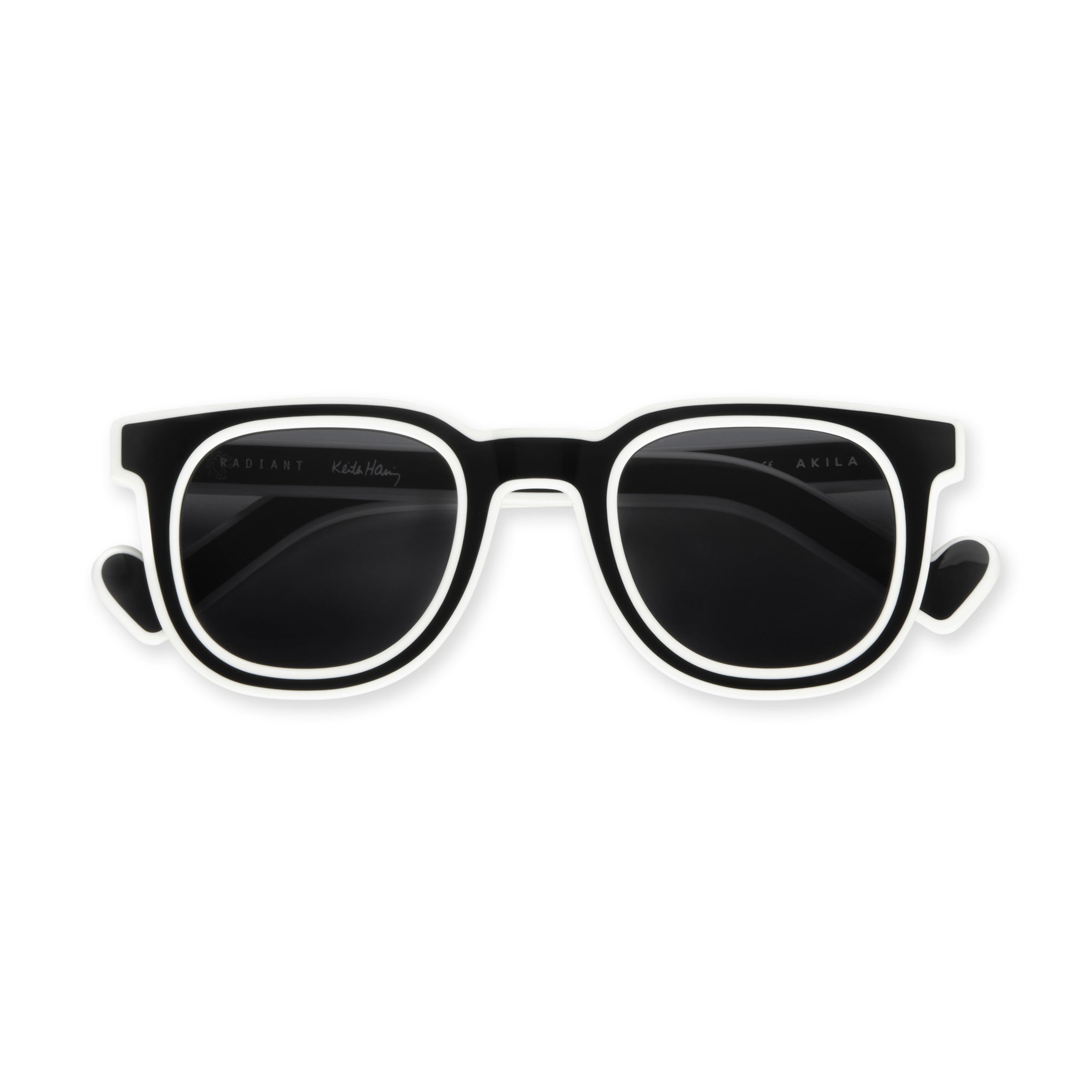 Keith Haring Art Sunglasses - Black & White Eco-Friendly Acetate