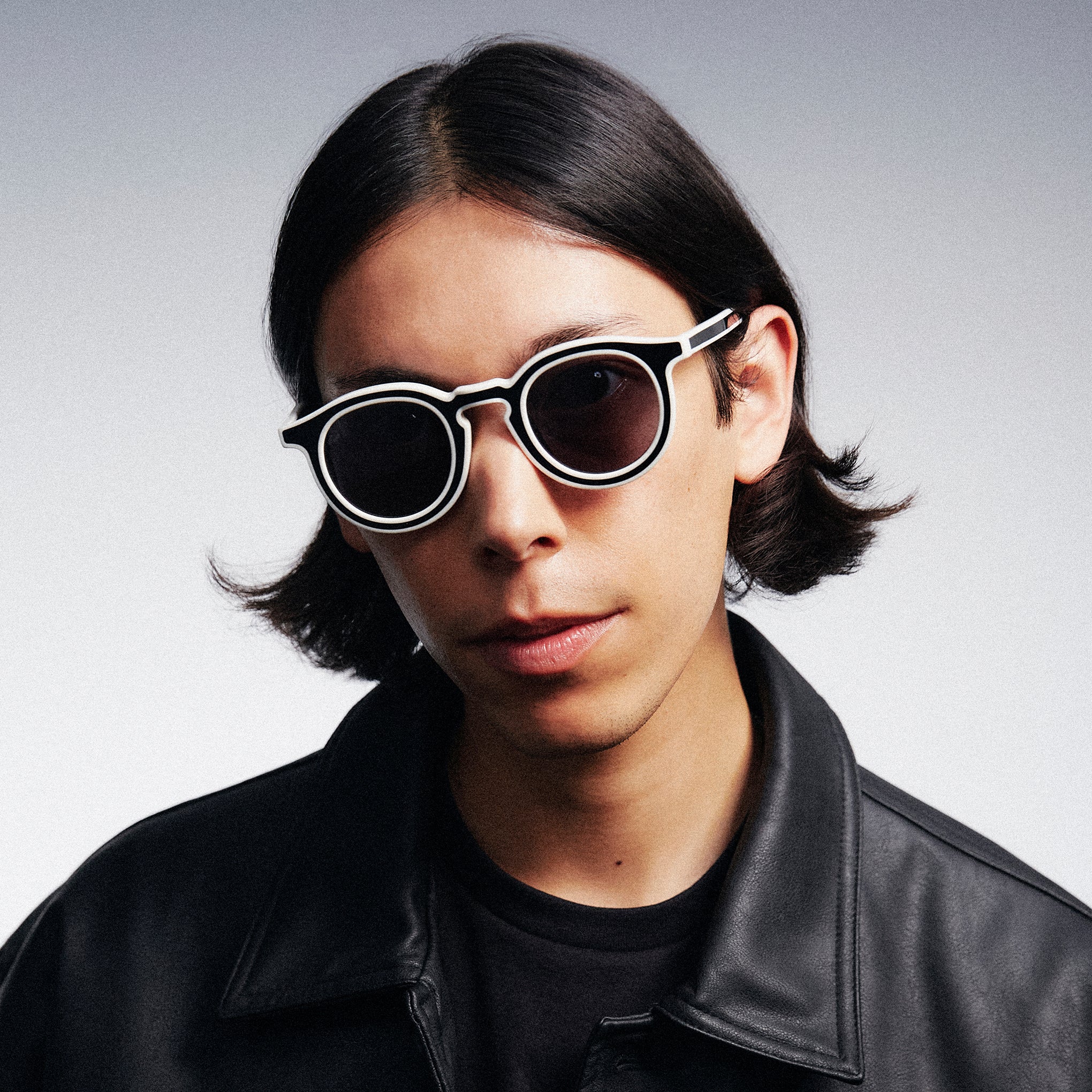 Keith Haring Art Sunglasses - Black & White Eco-Friendly Acetate