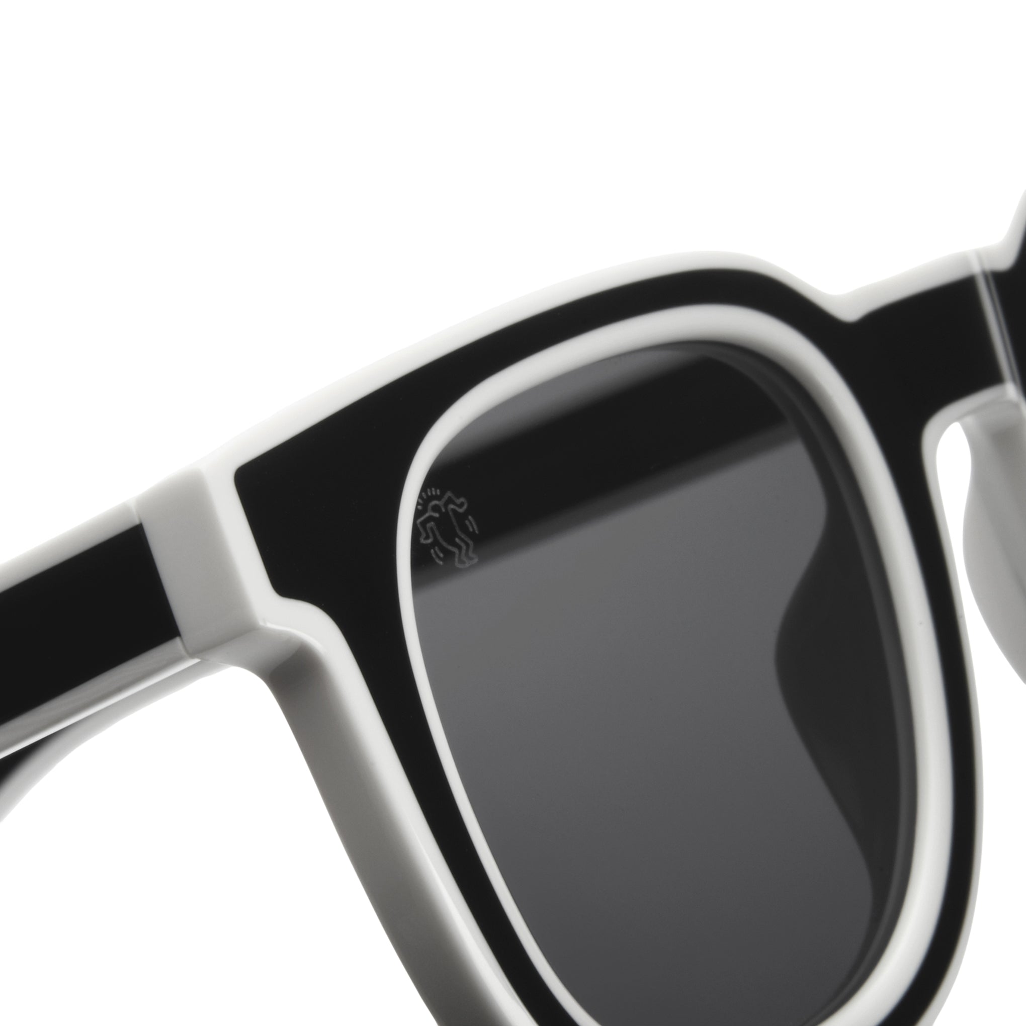 Keith Haring Art Sunglasses - Black & White Eco-Friendly Acetate