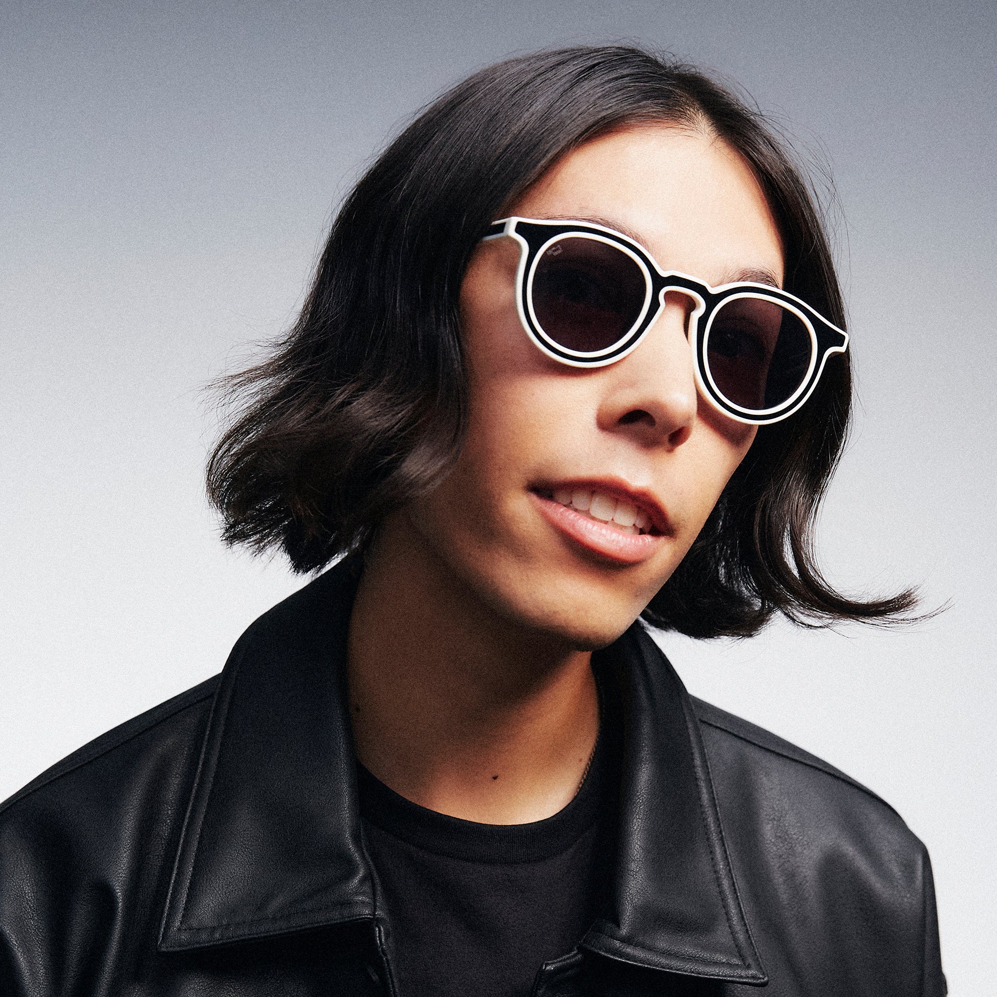 Keith Haring Art Sunglasses - Black & White Eco-Friendly Acetate