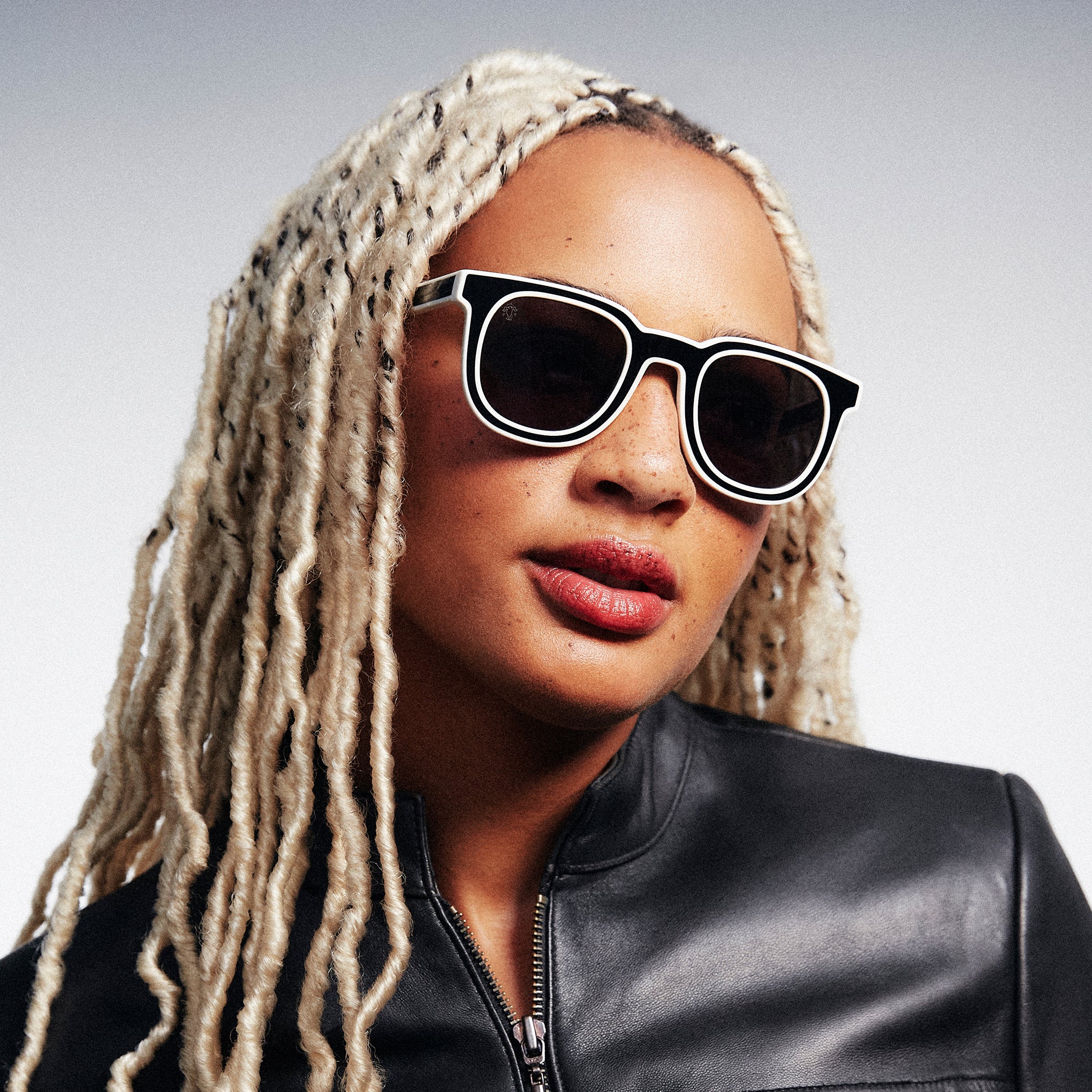 Keith Haring Art Sunglasses - Black & White Eco-Friendly Acetate
