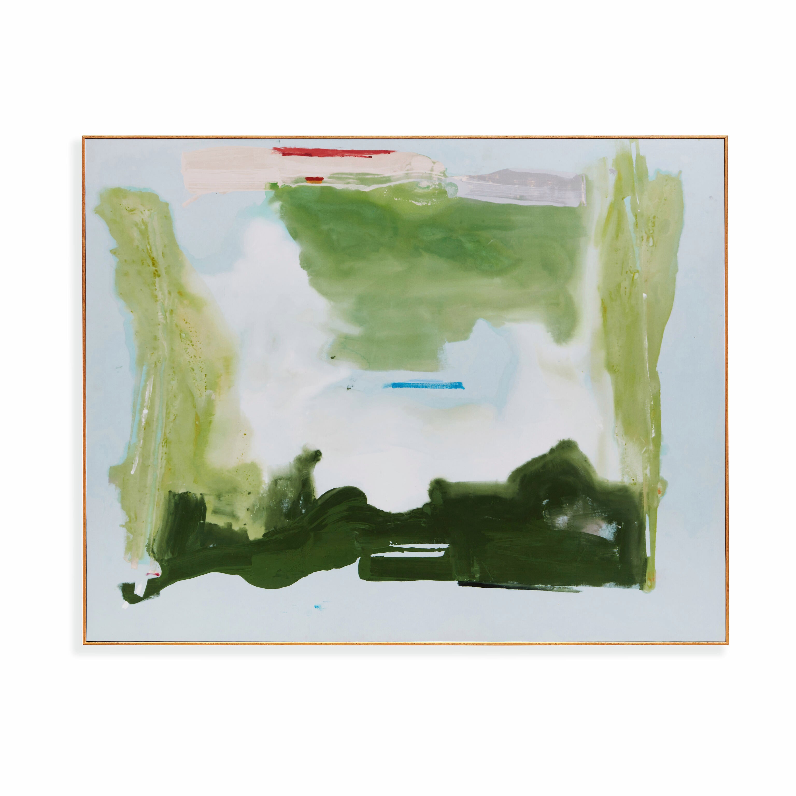Helen Frankenthaler Lush Spring Framed Art Print - UV Protected & Sustainable Ash Wood Frame
