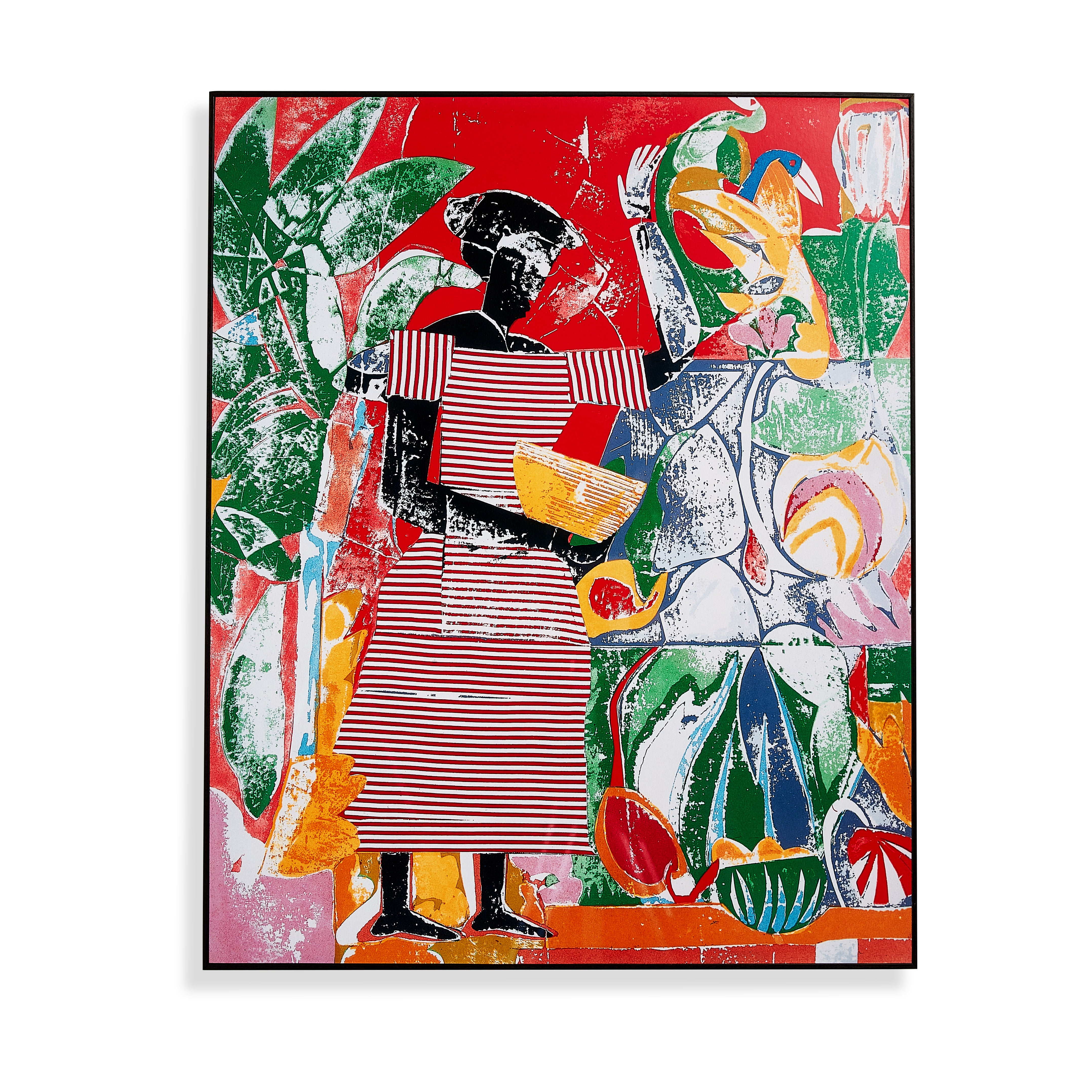 Romare Bearden In the Garden Framed Art Print 1974
