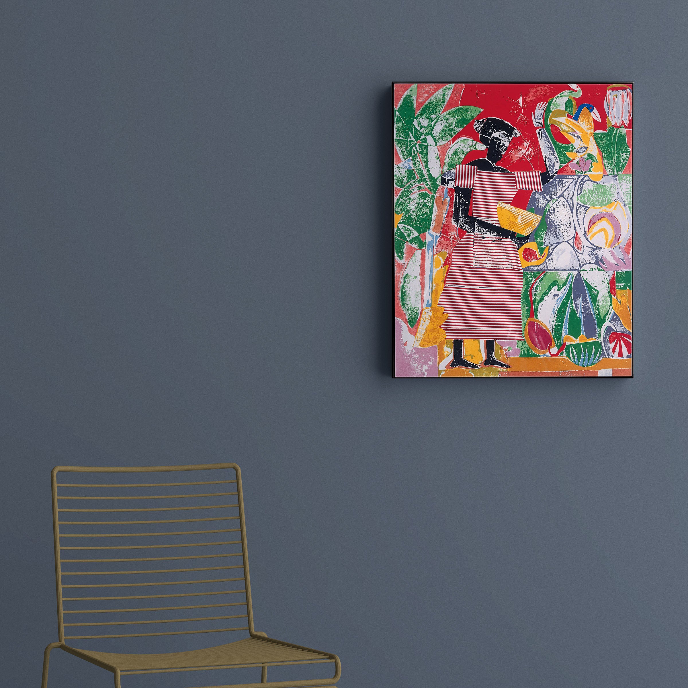 Romare Bearden In the Garden Framed Art Print 1974