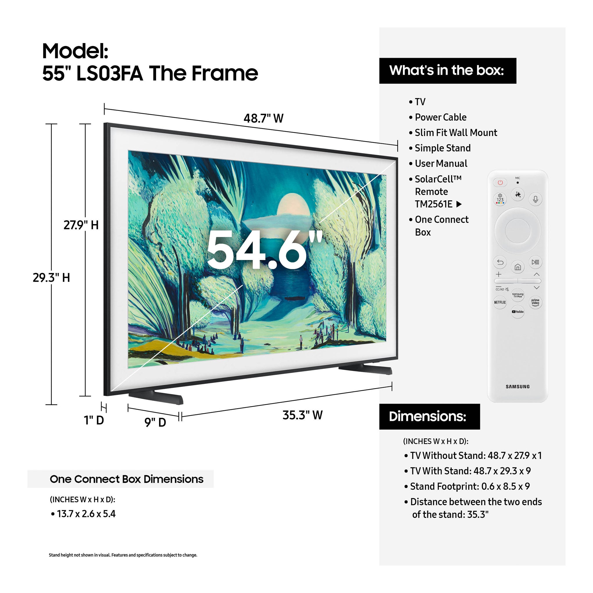 Samsung The Frame 55" QLED 4K Smart TV with Art Mode