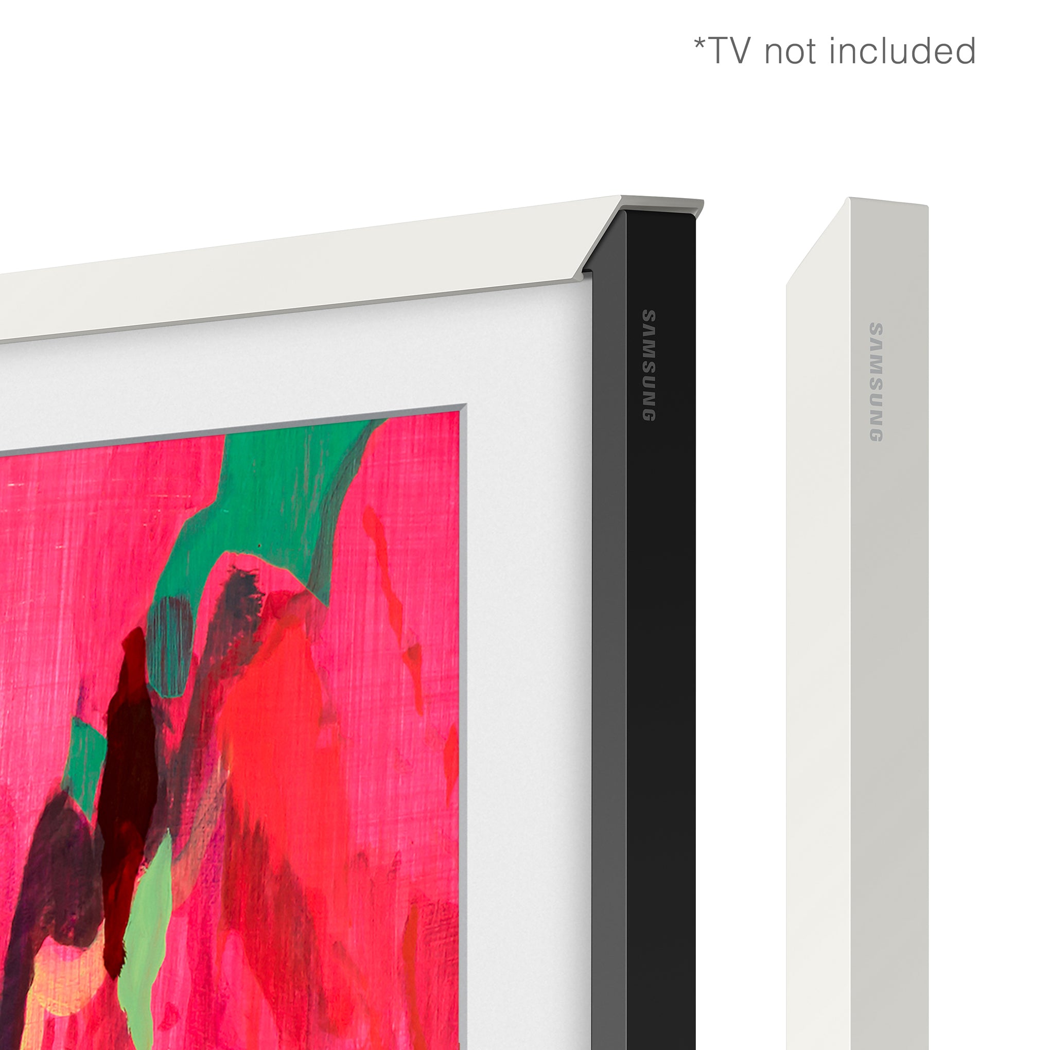 Samsung The Frame TV Magnetic Bezels - White for Pro Neo QLED 4K