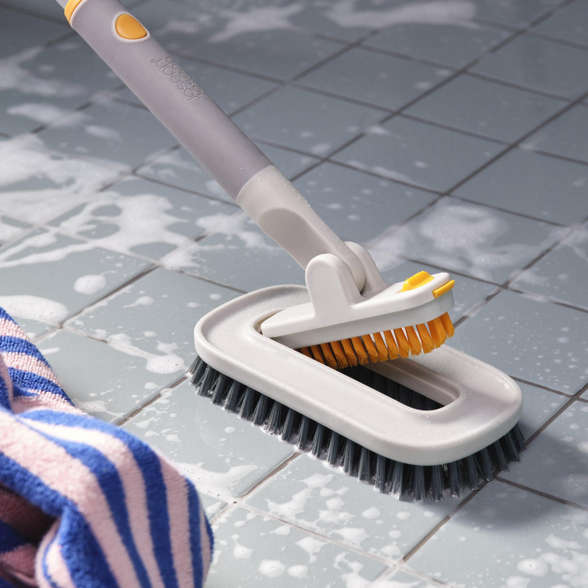 Compact Cleaning Set with Telescopic Pole & Multi-Function Tools