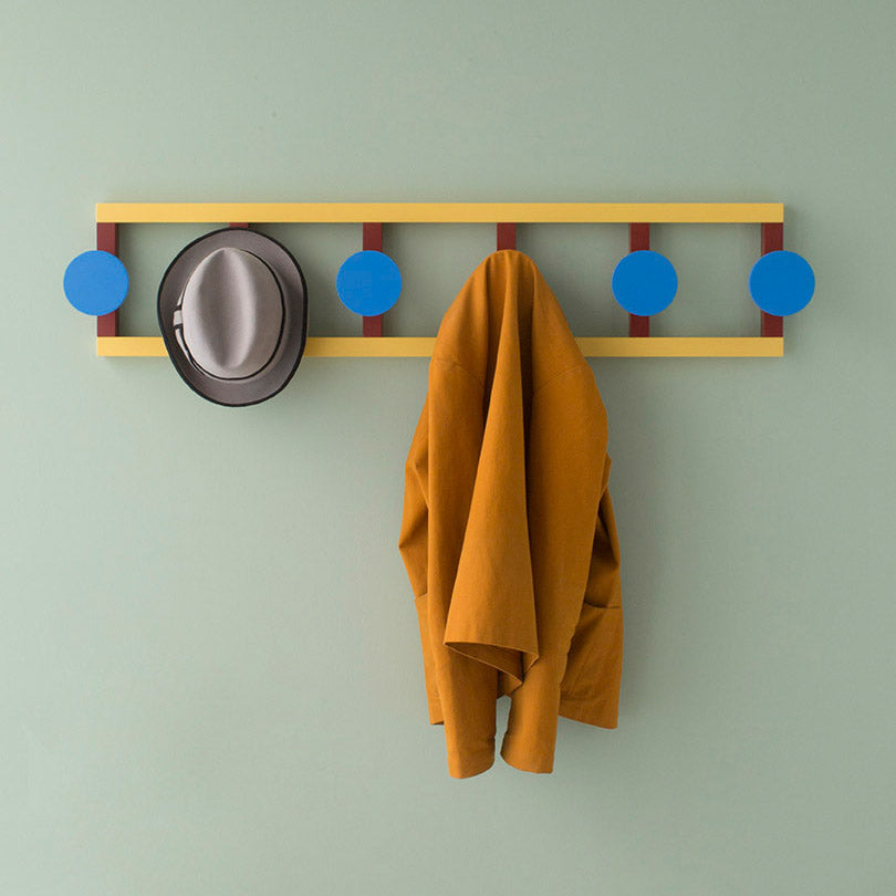 Raawii Large Coat Rack with Colorful Hooks by Nathalie Du Pasquier
