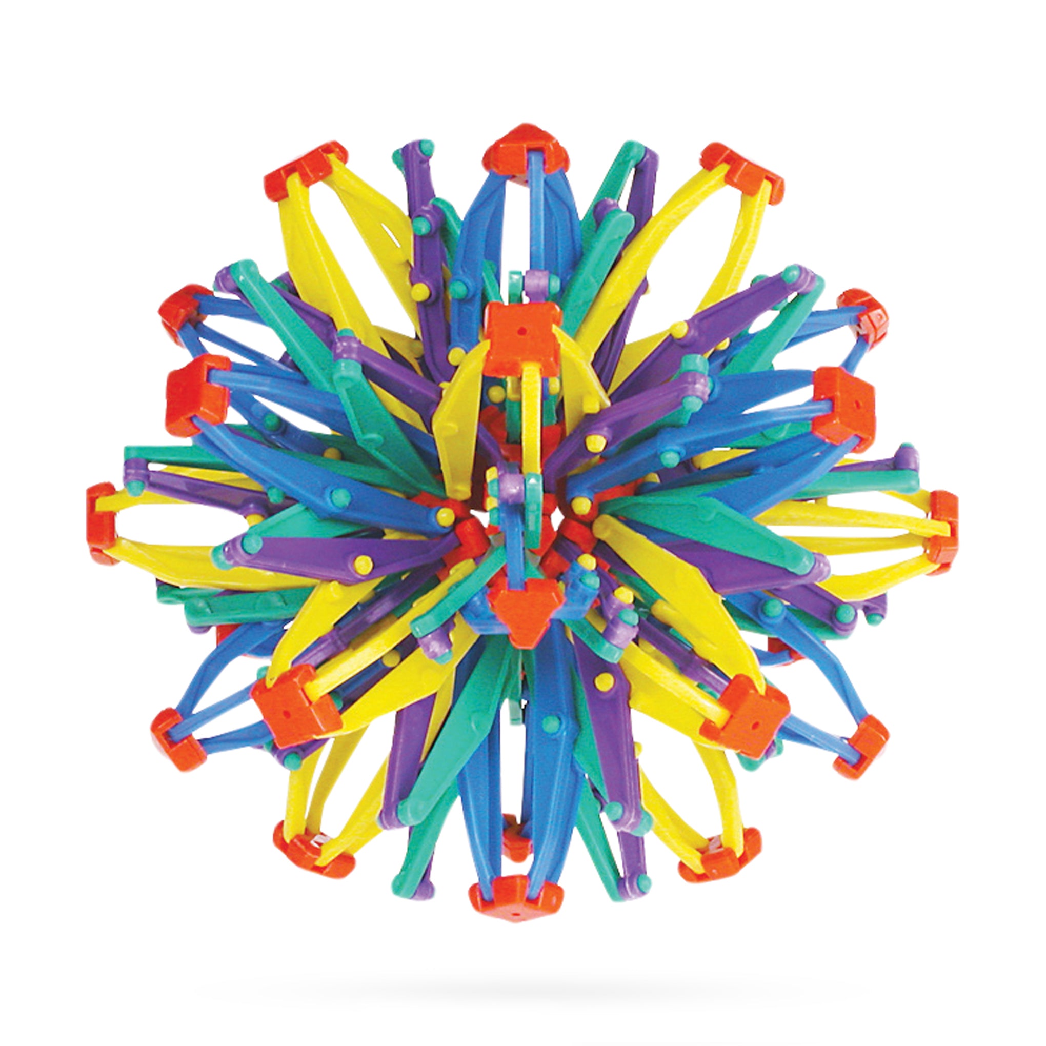 Hoberman Rainbow Sphere Toy – Expandable Colorful Kids & Adults Plaything