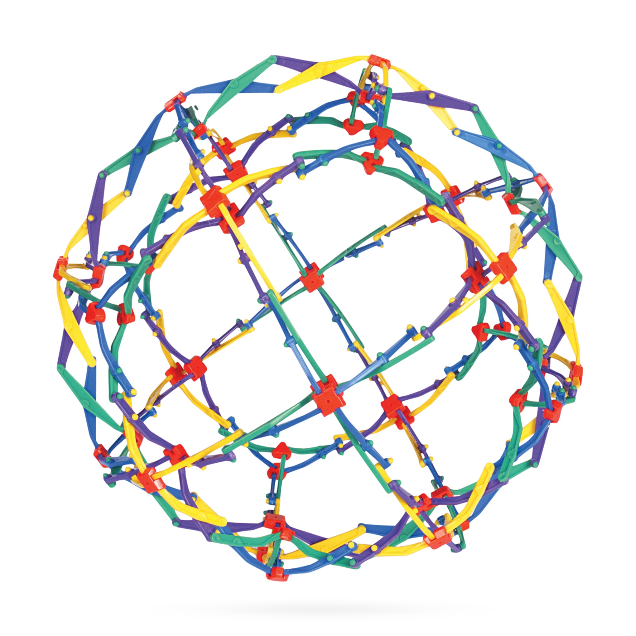 Hoberman Rainbow Sphere Toy – Expandable Colorful Kids & Adults Plaything
