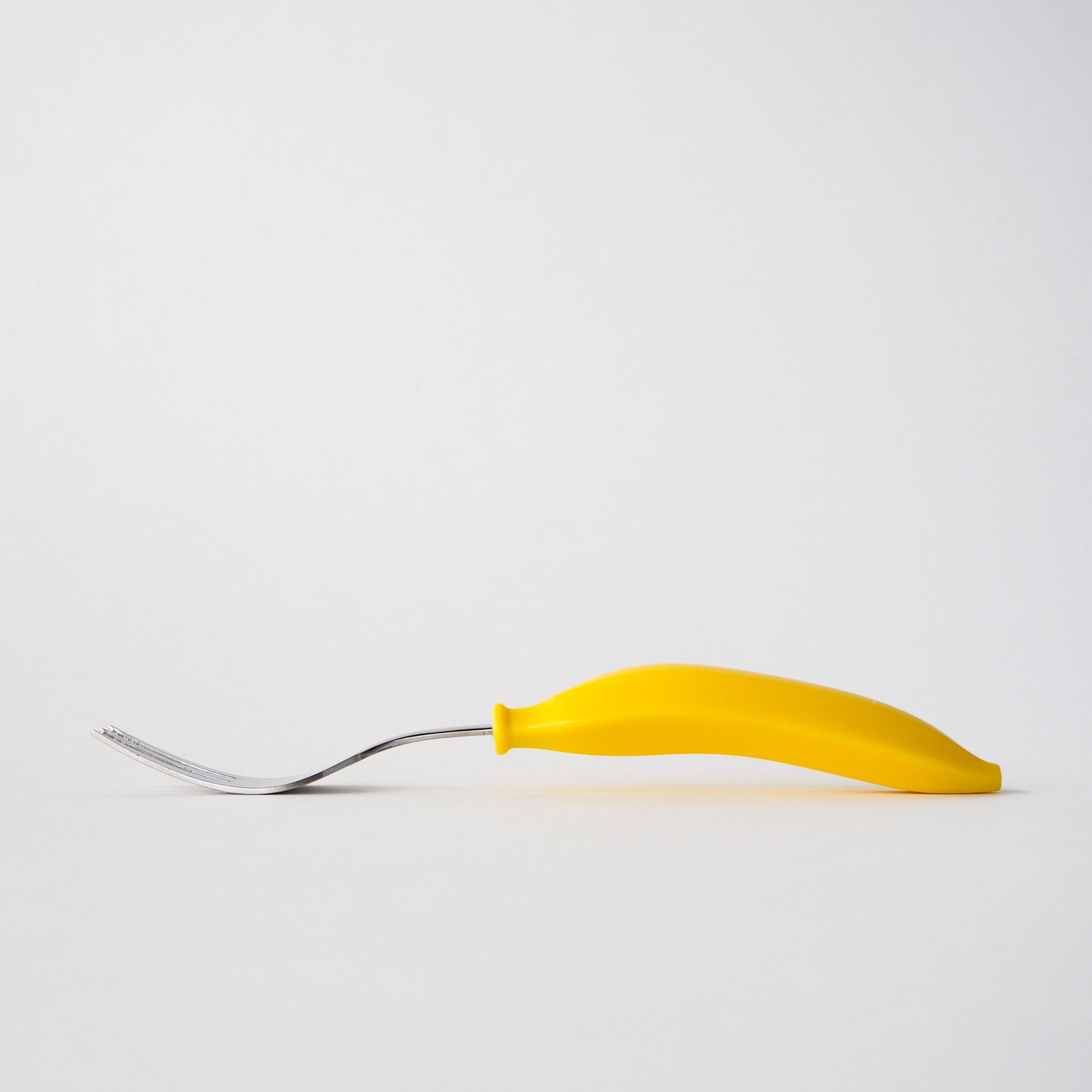 Banana-Shaped Kids Cutlery Set - Stainless Steel Spoon & Fork