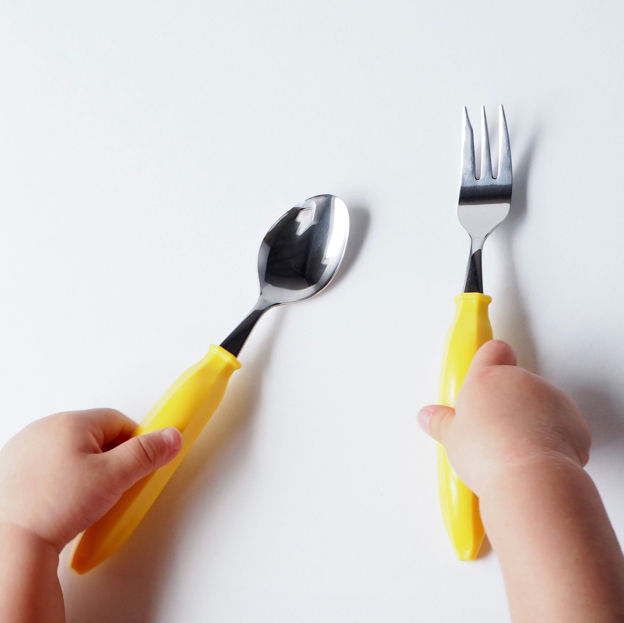 Banana-Shaped Kids Cutlery Set - Stainless Steel Spoon & Fork