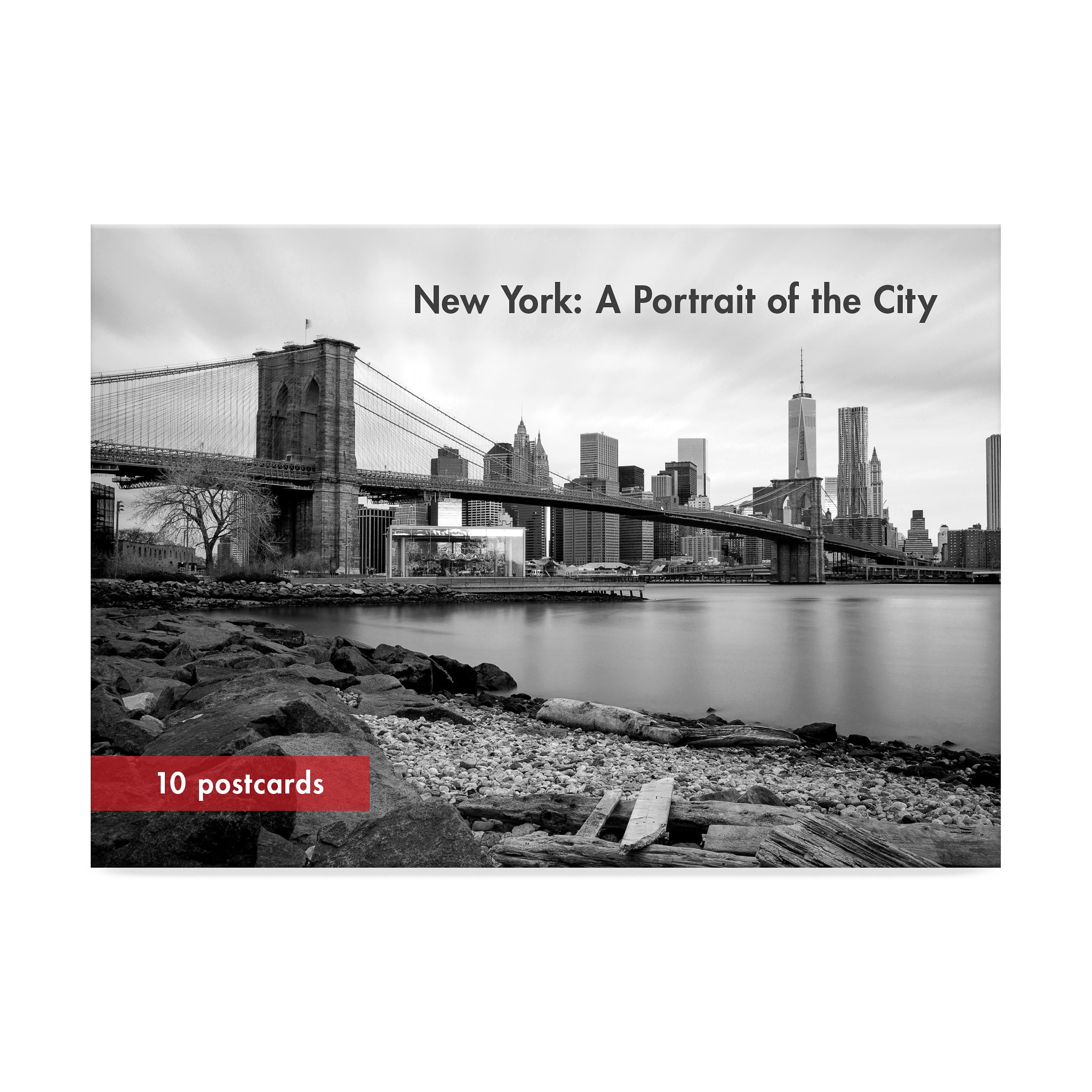 Black & White New York Postcards - Set of 10 Landmark Photographs