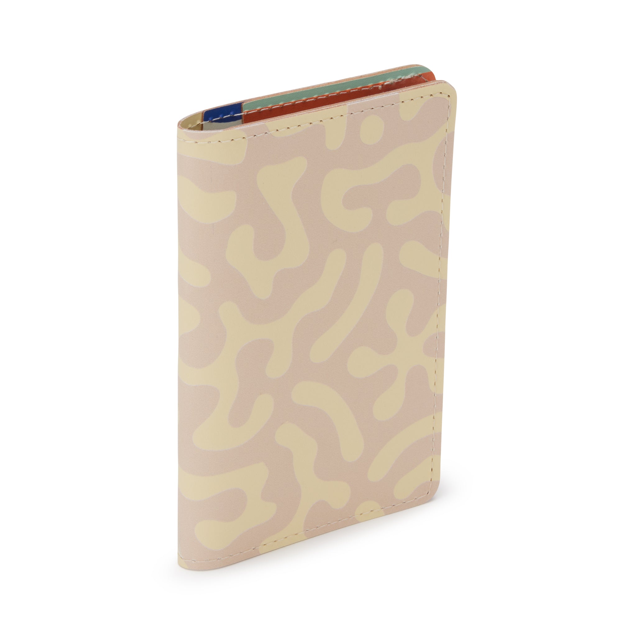 Dusen Dusen Eco-Friendly Recycled Leather Passport Holder - Sand