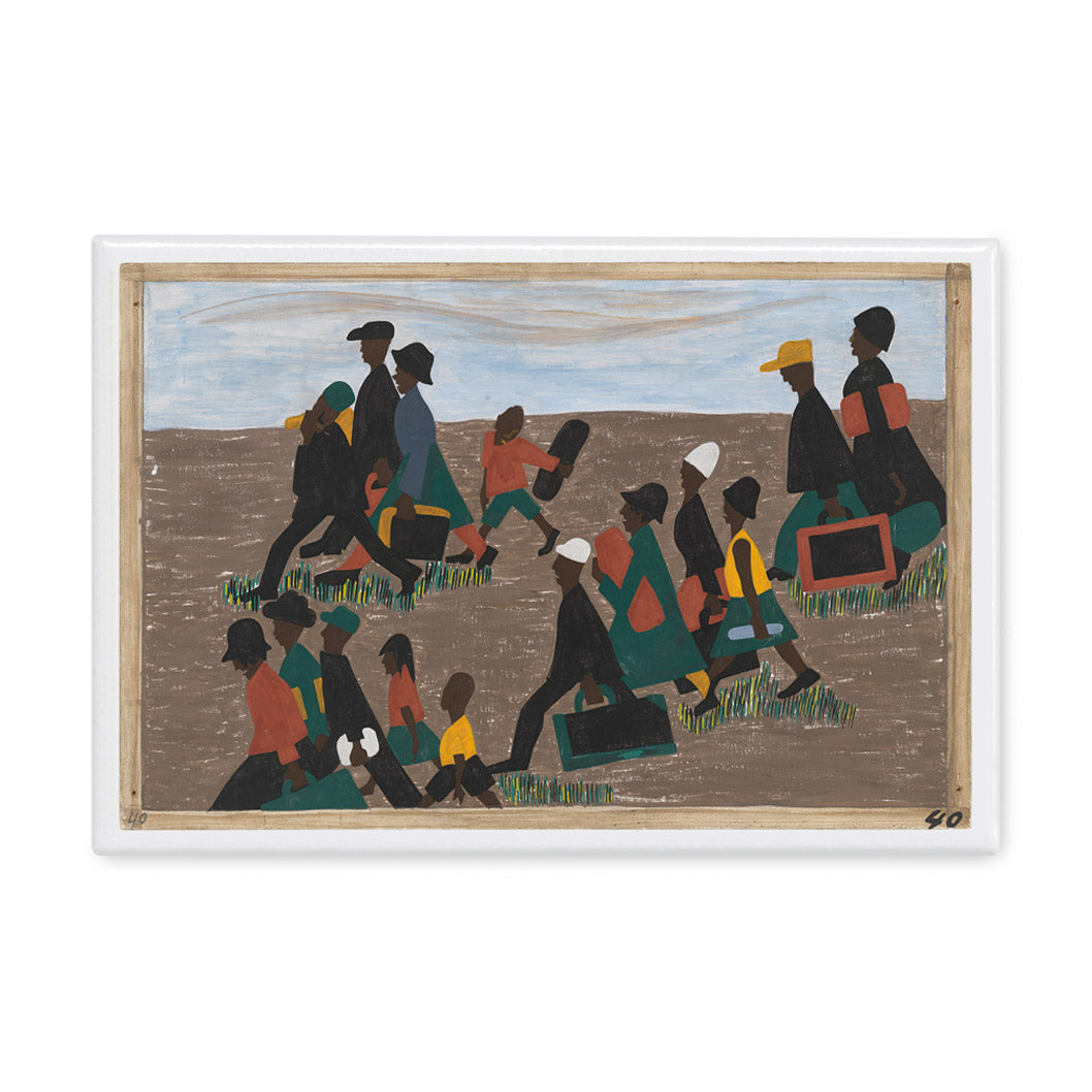 Jacob Lawrence "The Migrants Arrived" Art Magnet - MoMA Collection