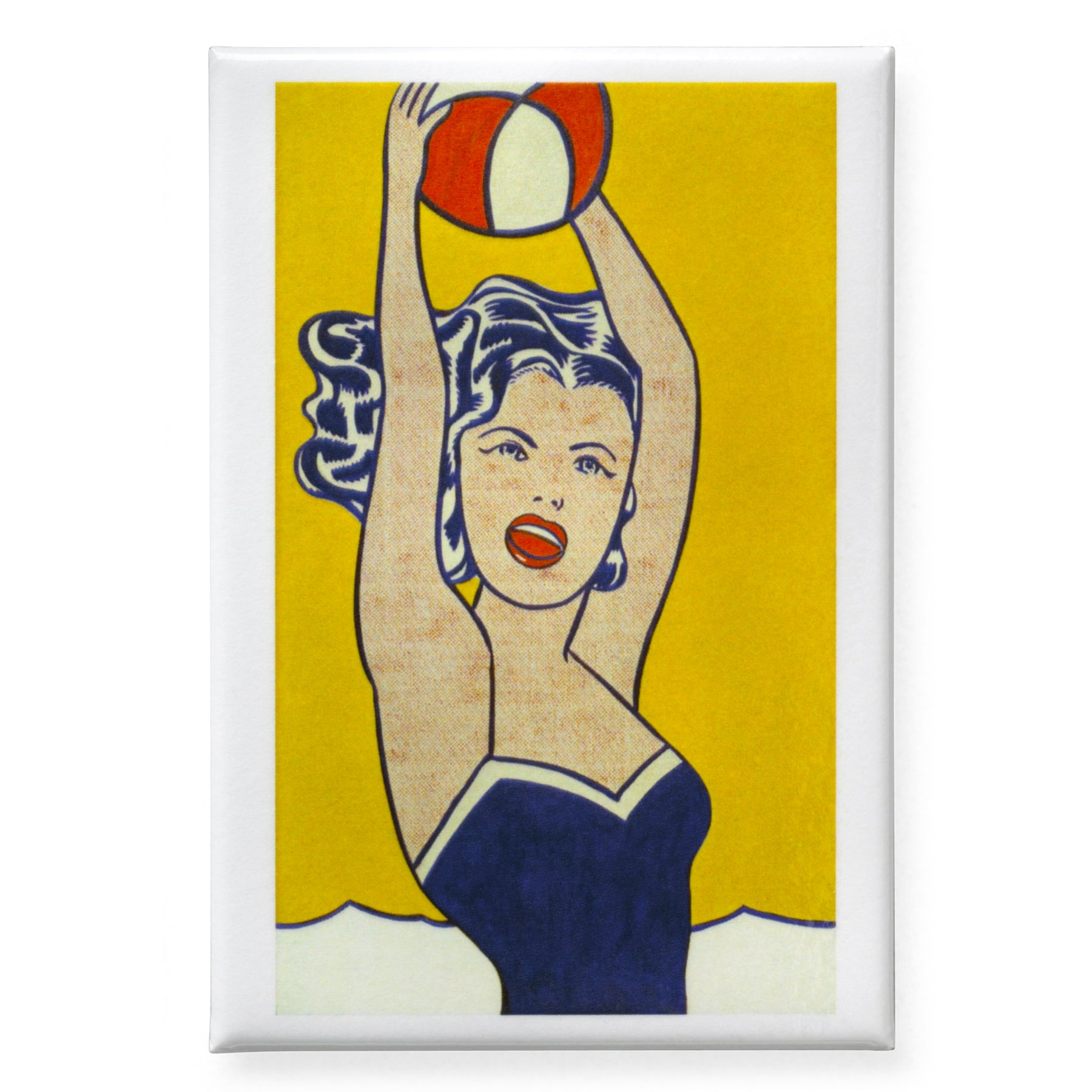 Roy Lichtenstein Girl with Ball Art Magnet