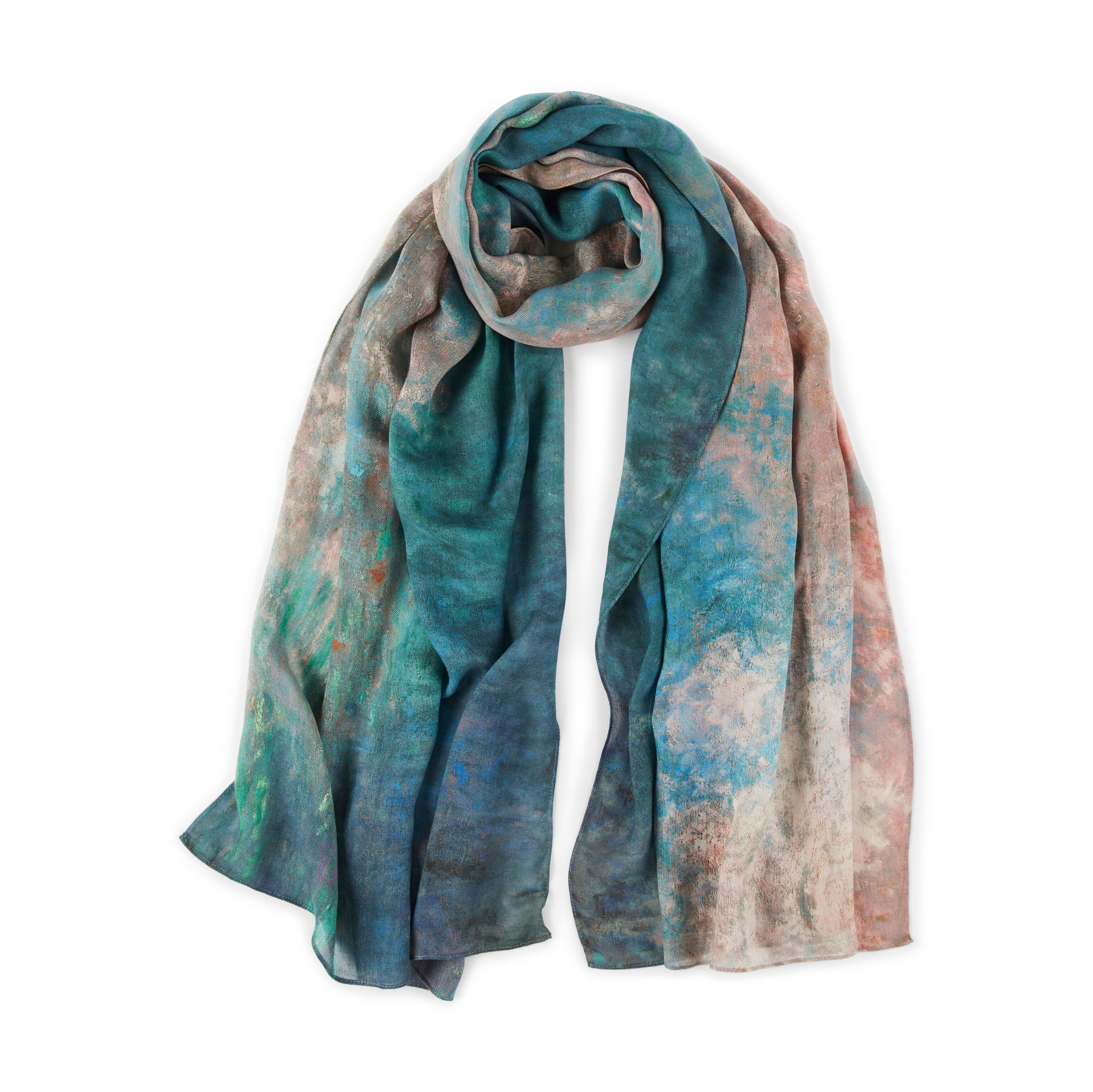 Claude Monet Water Lilies Art Scarf – Soft Modal & Viscose Wrap