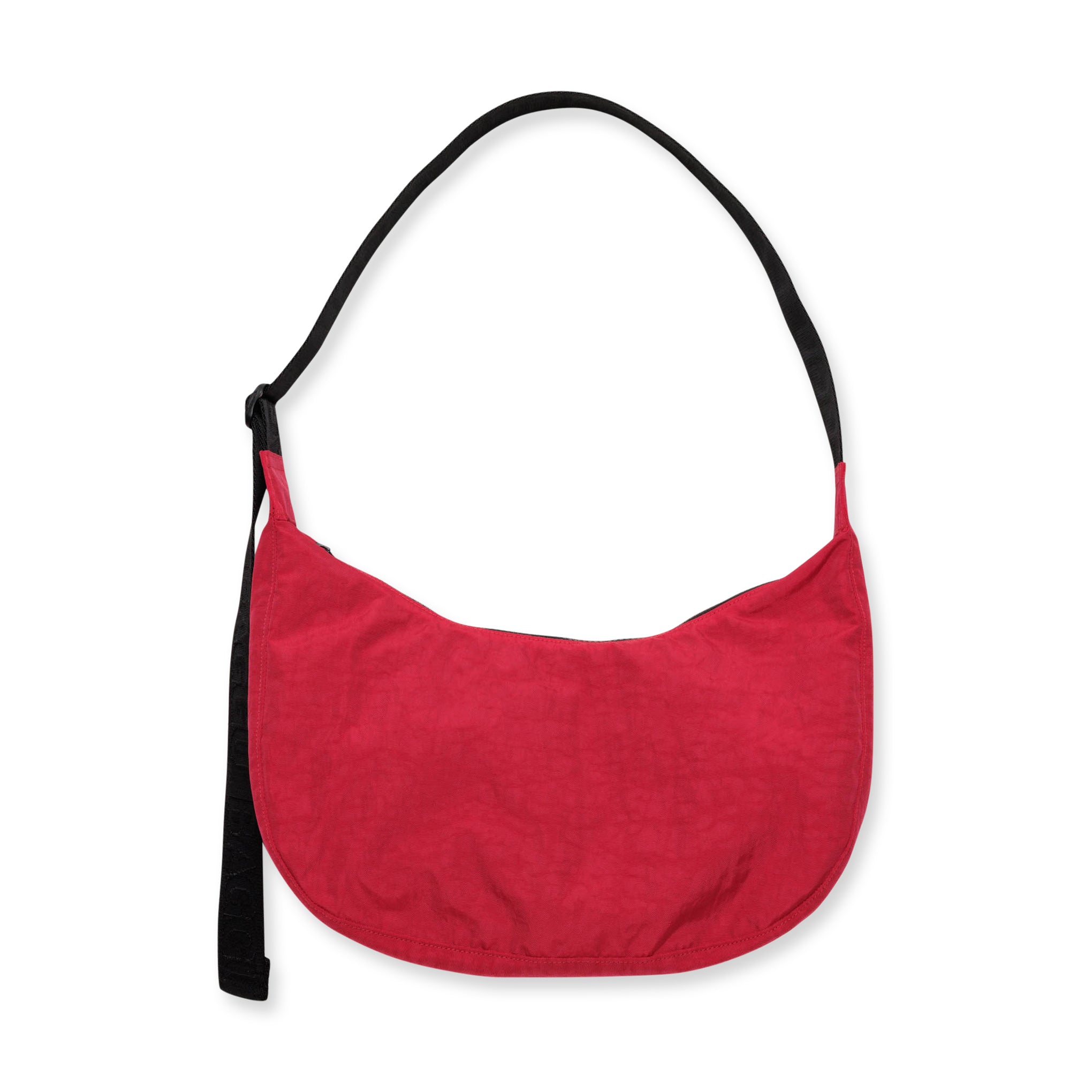 Baggu Recycled Nylon Crossbody Bag - Candy Apple Crescent Purse