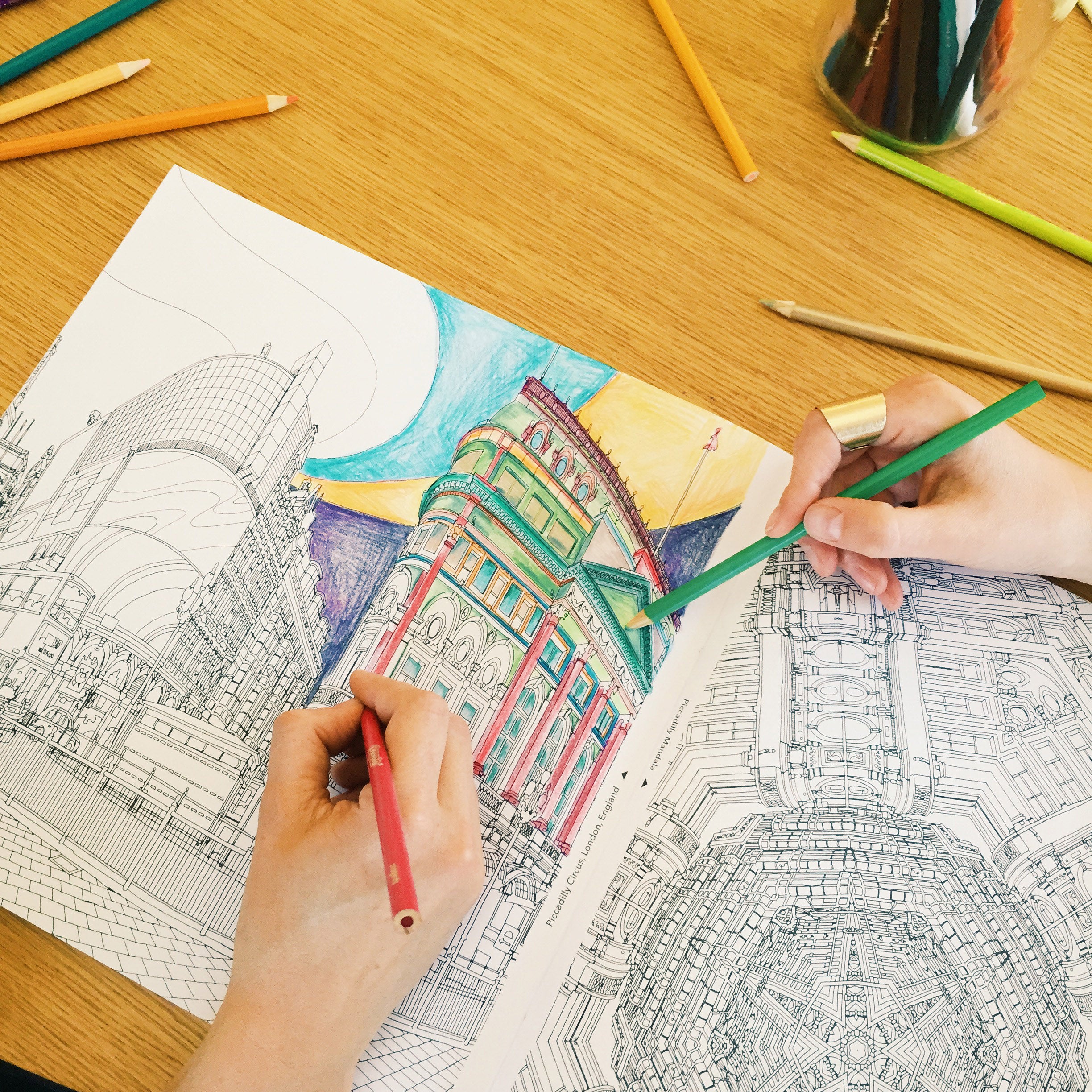 Fantastic Cities Adult Coloring Book - Steve McDonald Paperback