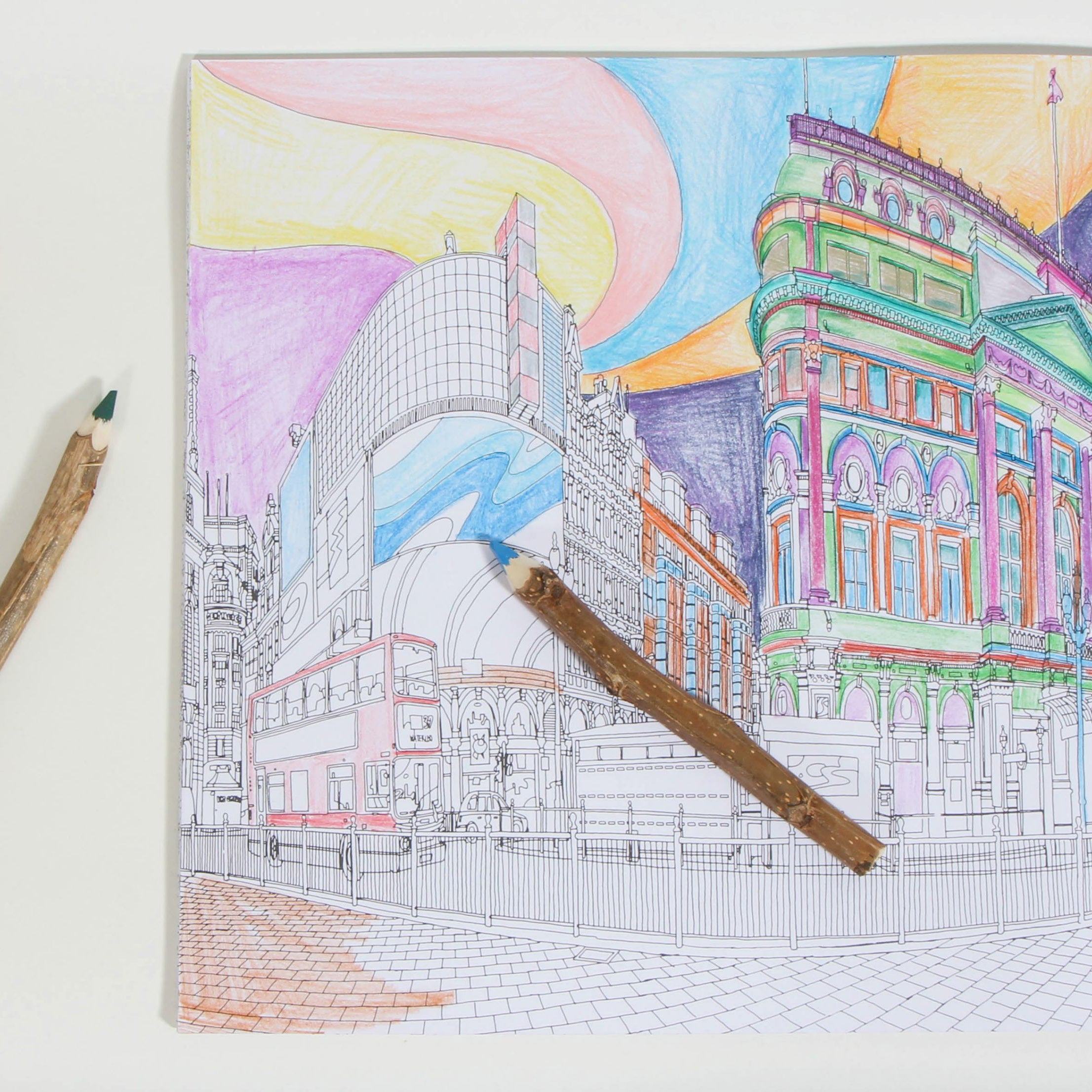 Fantastic Cities Adult Coloring Book - Steve McDonald Paperback
