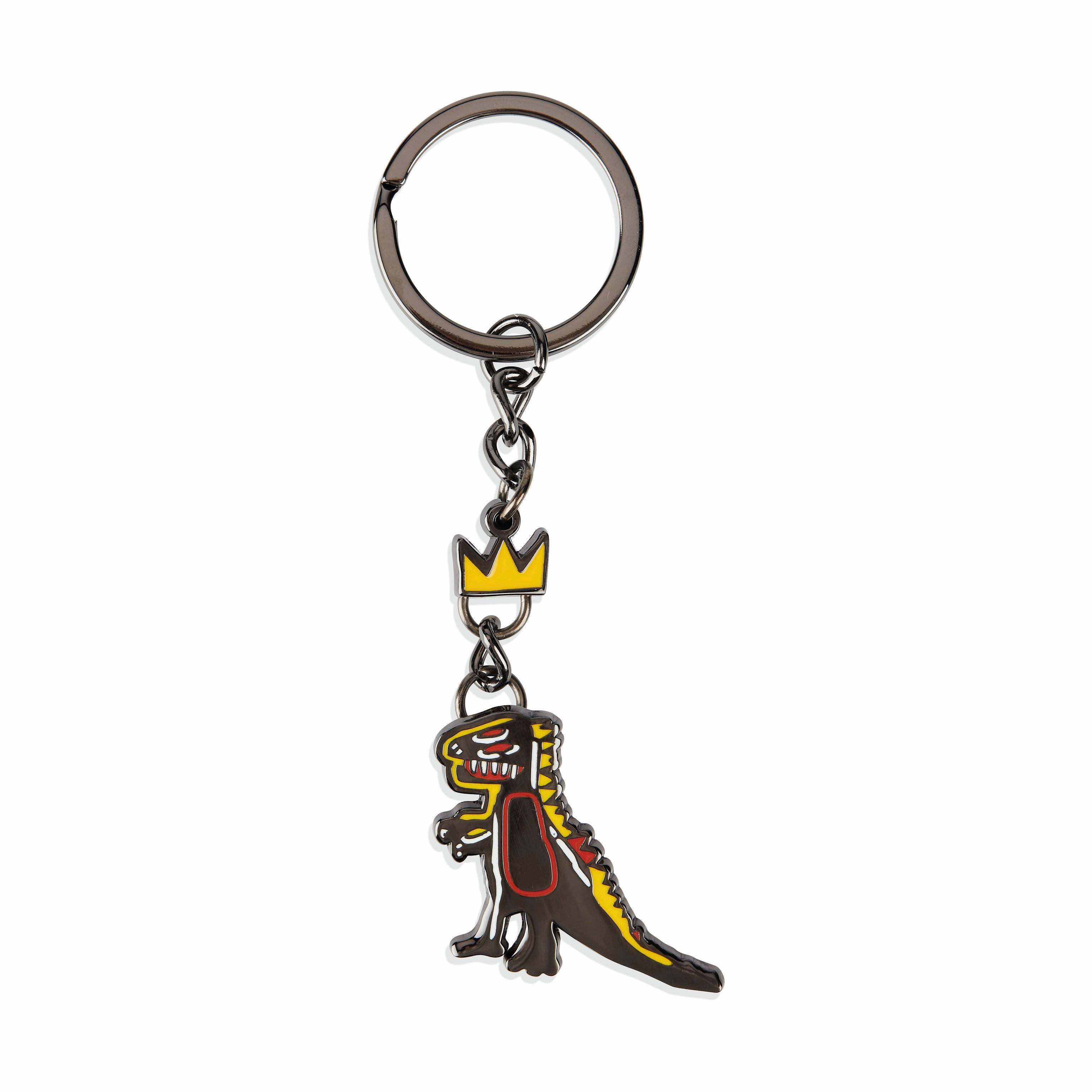 Jean-Michel Basquiat T-Rex Keychain - Hard Enamel Art Keyring