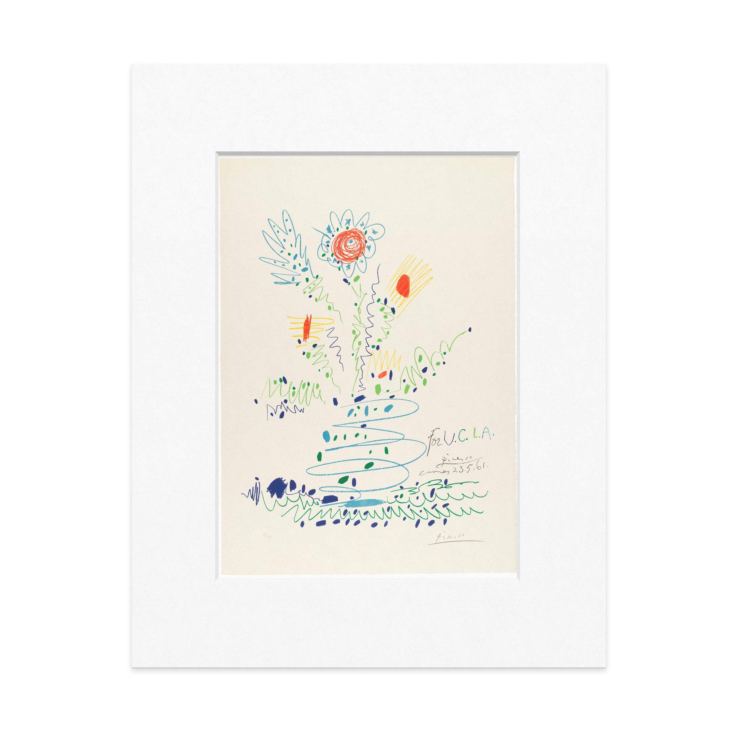 Picasso Flowers Print - High-Quality Art Reproduction for U.C.L.A.