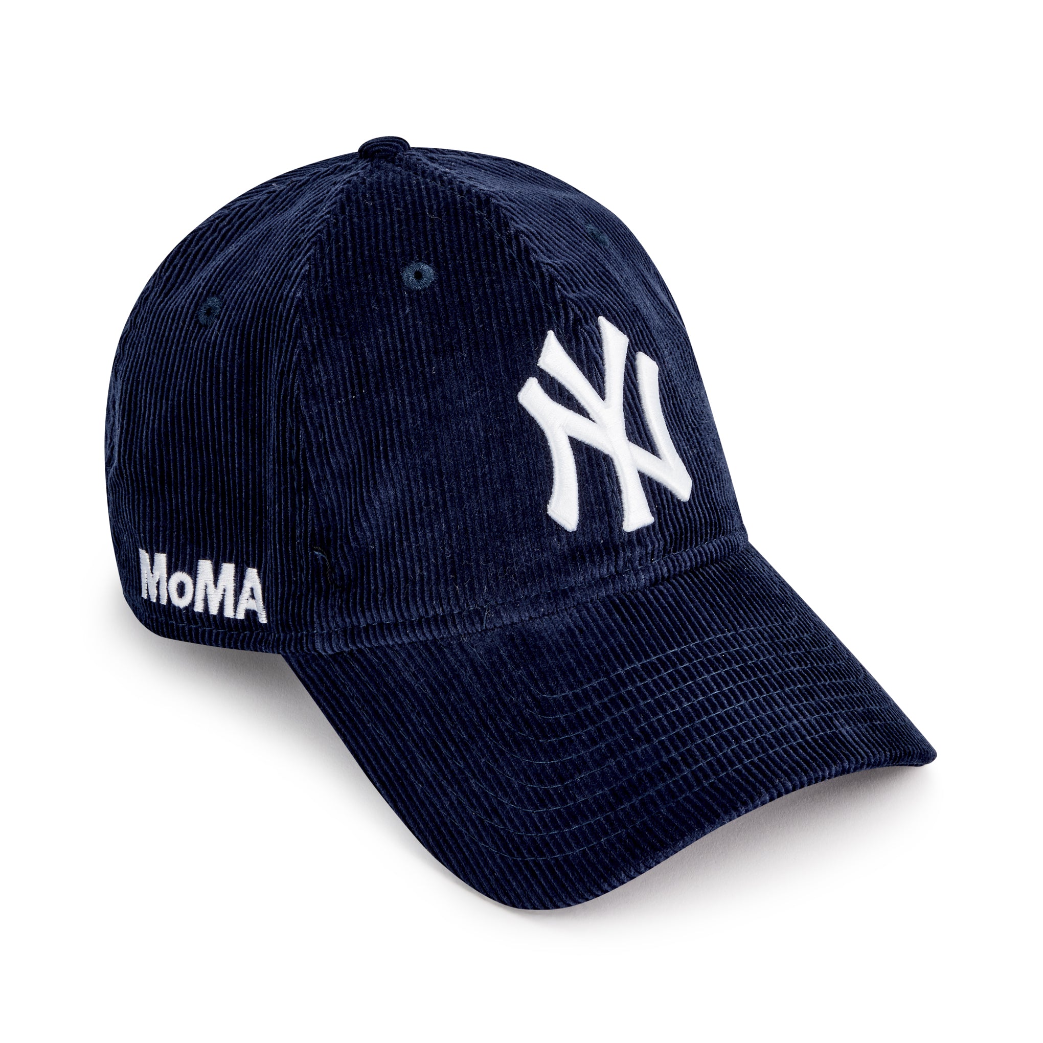 MoMA NY Yankees Corduroy Baseball Cap - Navy Adjustable Hat
