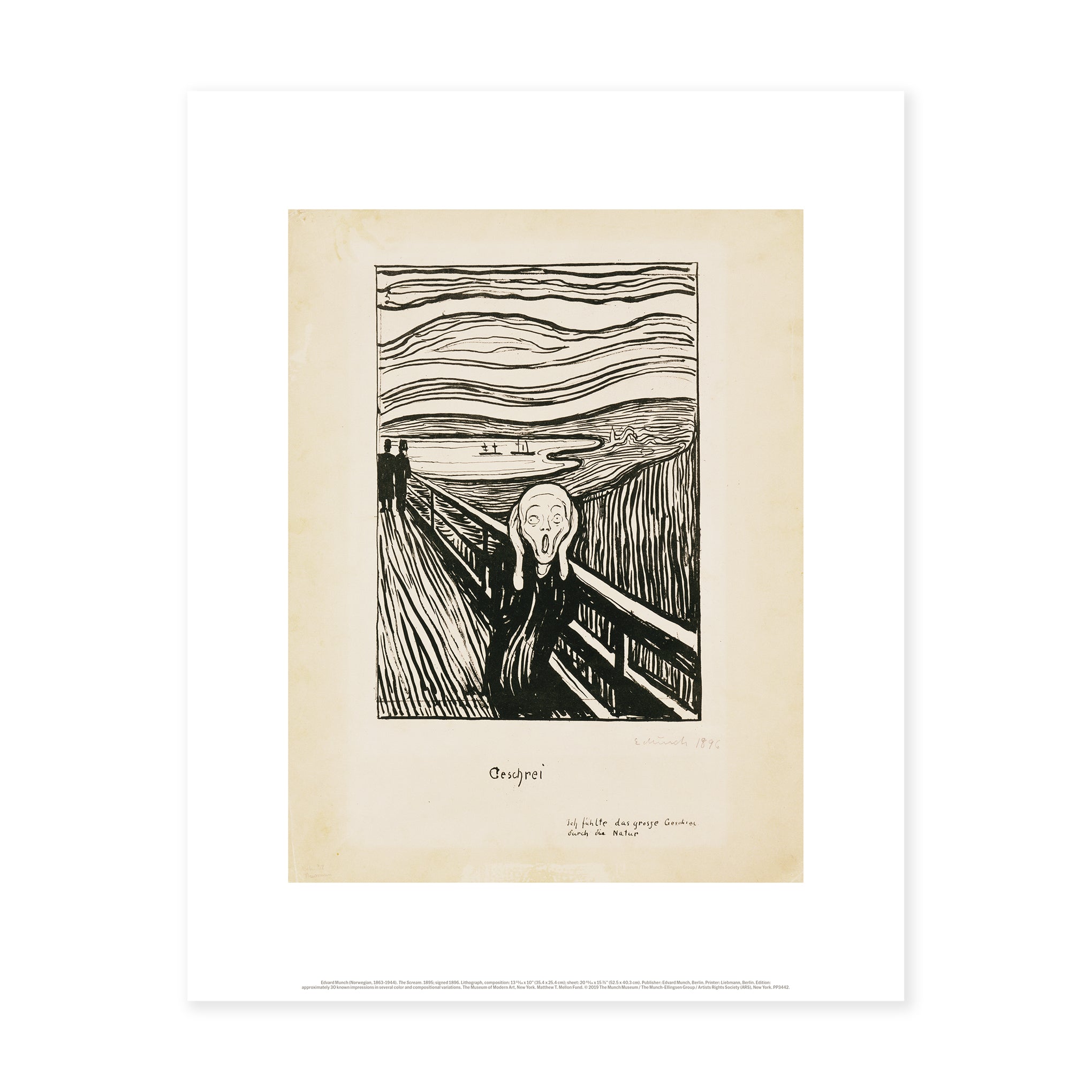 The Scream Art Print by Edvard Munch - High-Quality Reproduction
