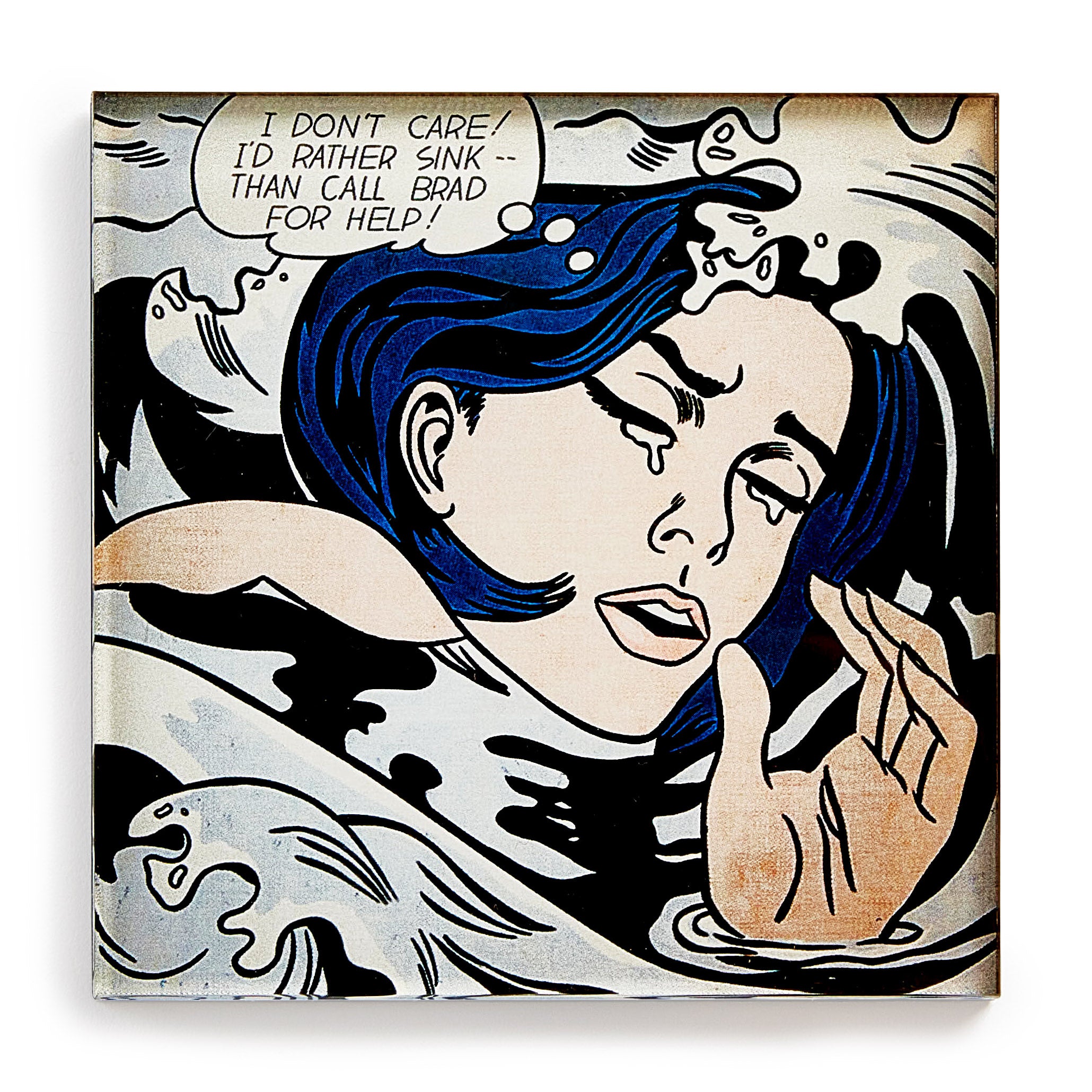 Roy Lichtenstein Drowning Girl Art Magnet - MoMA Collection