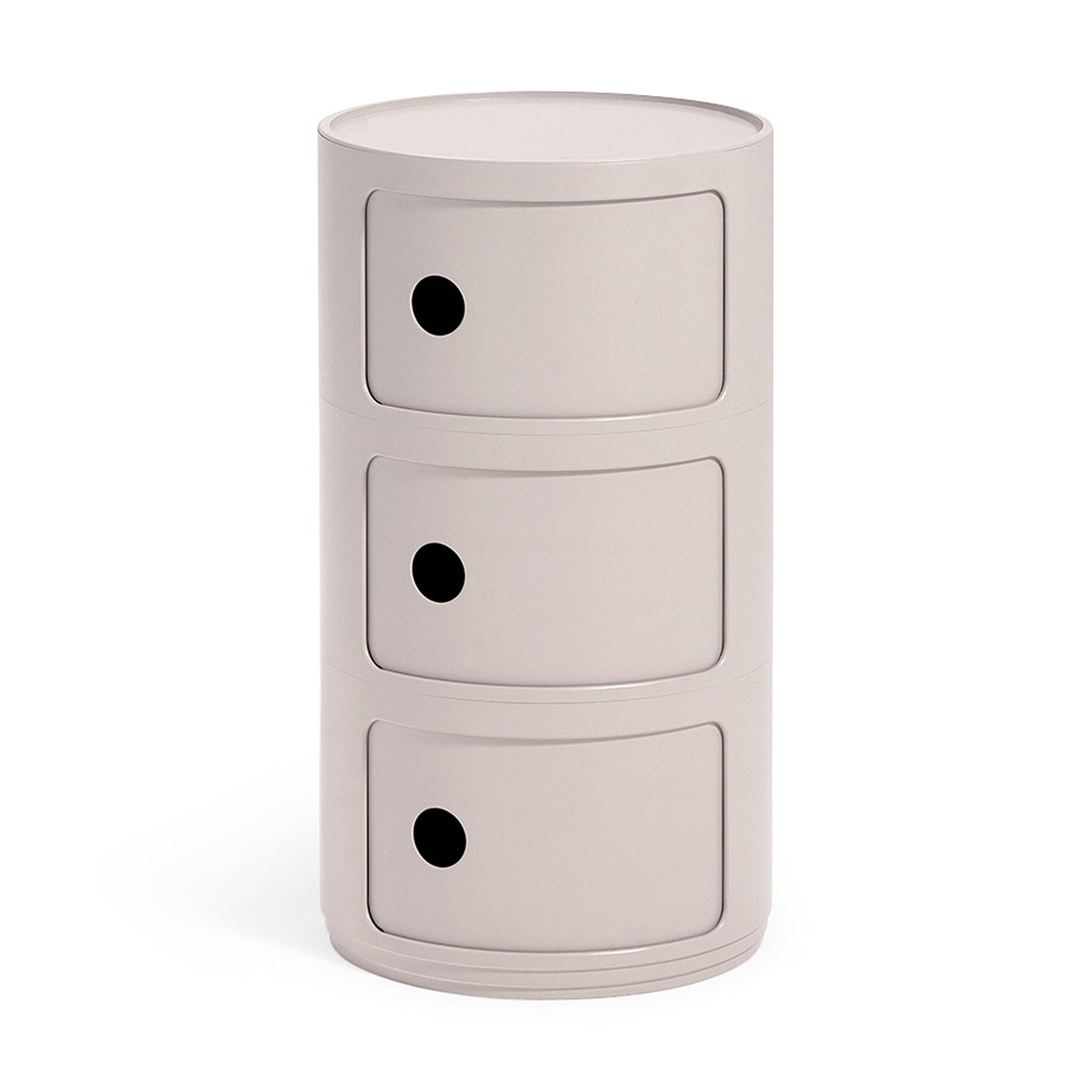 Kartell Bio Componibili 3-Tier Eco-Friendly Storage Unit - Cream