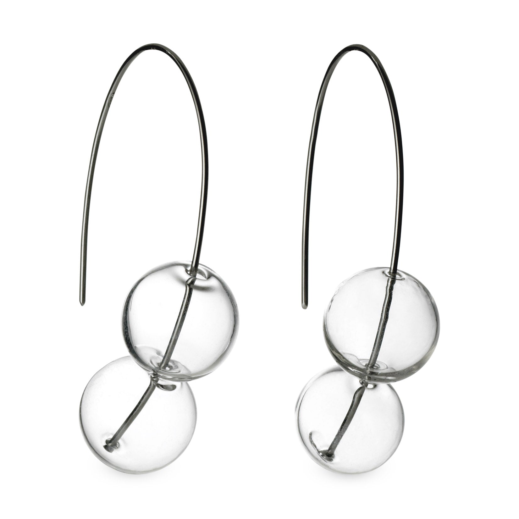 Murano Glass Dual Bubble Earrings | Handcrafted Venetian Jewelry