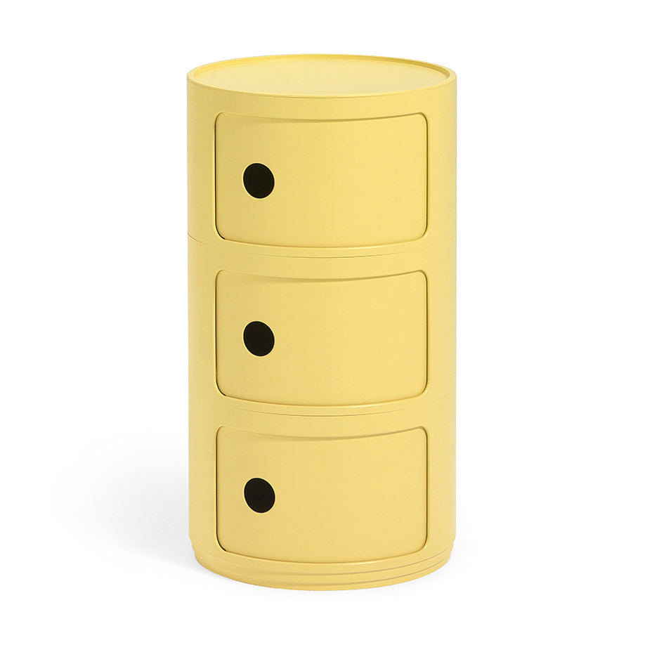 Kartell Bio Componibili 3-Tier Eco-Friendly Storage Unit - Yellow