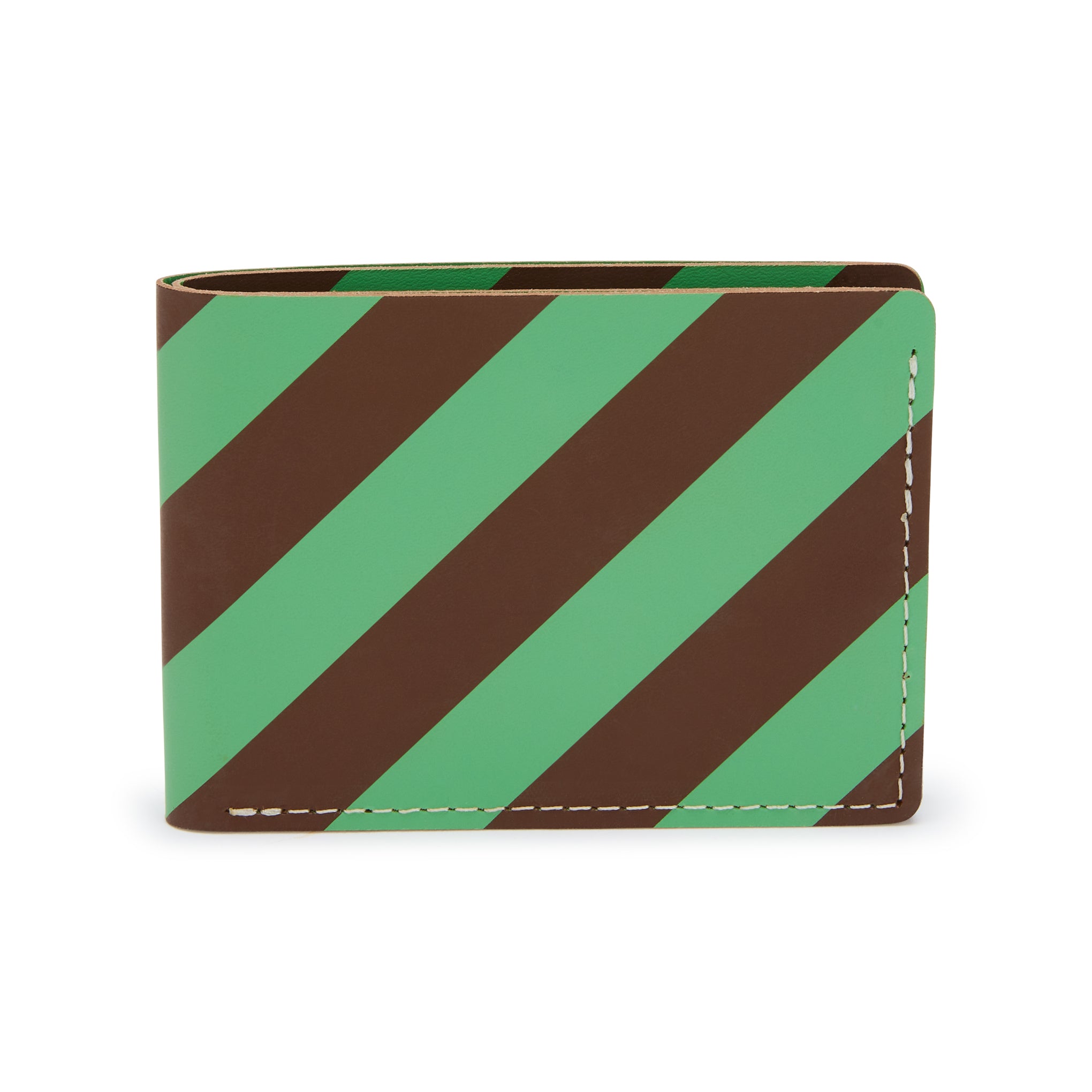 Dusen Dusen Stripe Recycled Leather Wallet for Travel