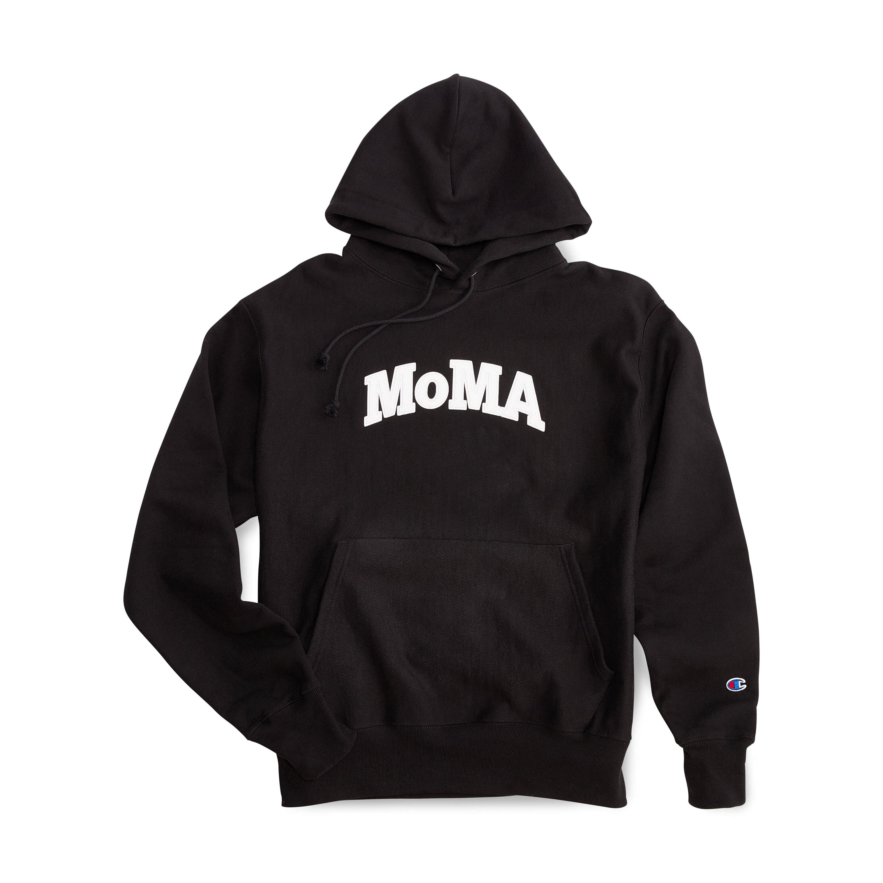 Champion MoMA Black Hoodie Sweatshirt - 1930s Style