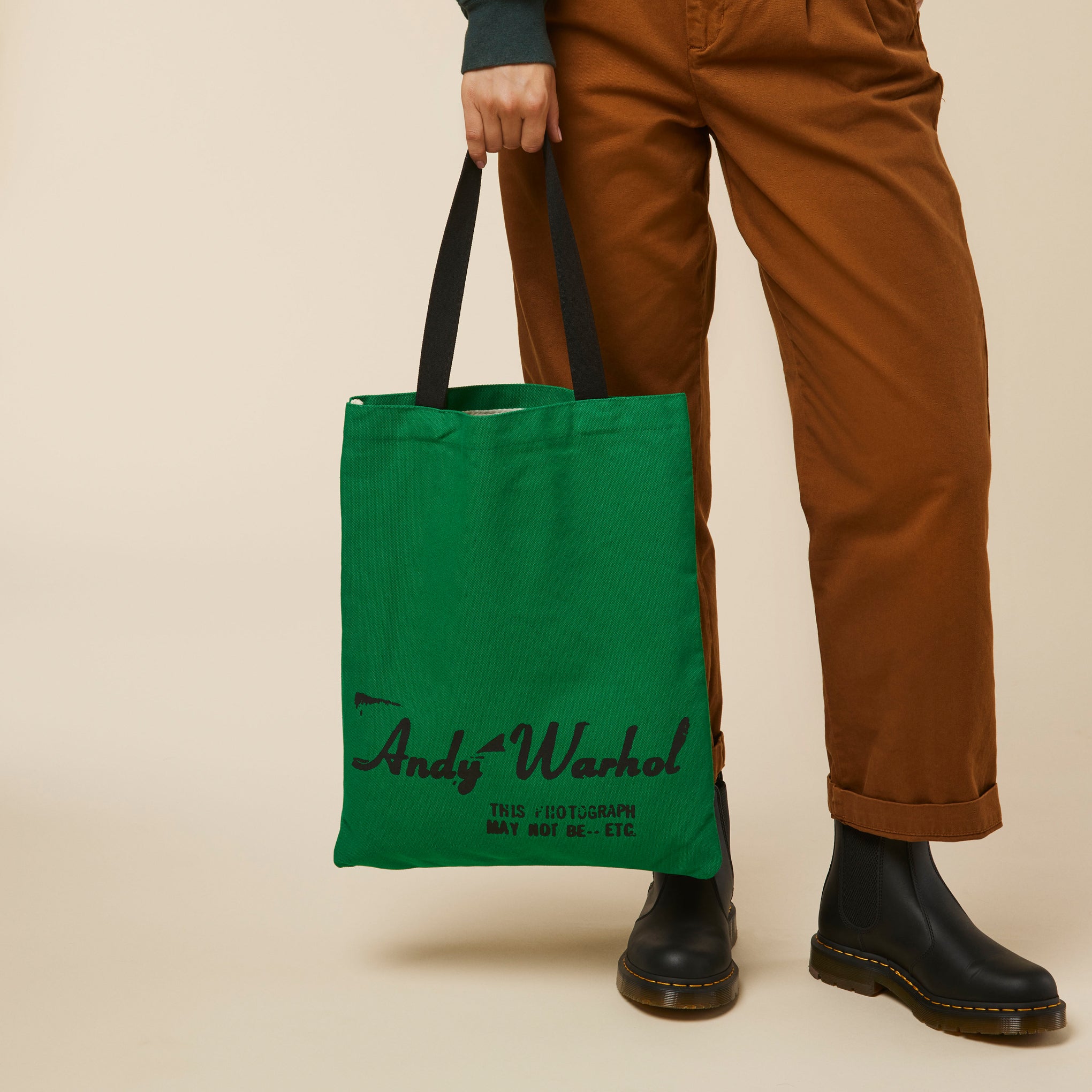 Andy Warhol Campbell's Soup Canvas Tote Bag - Green