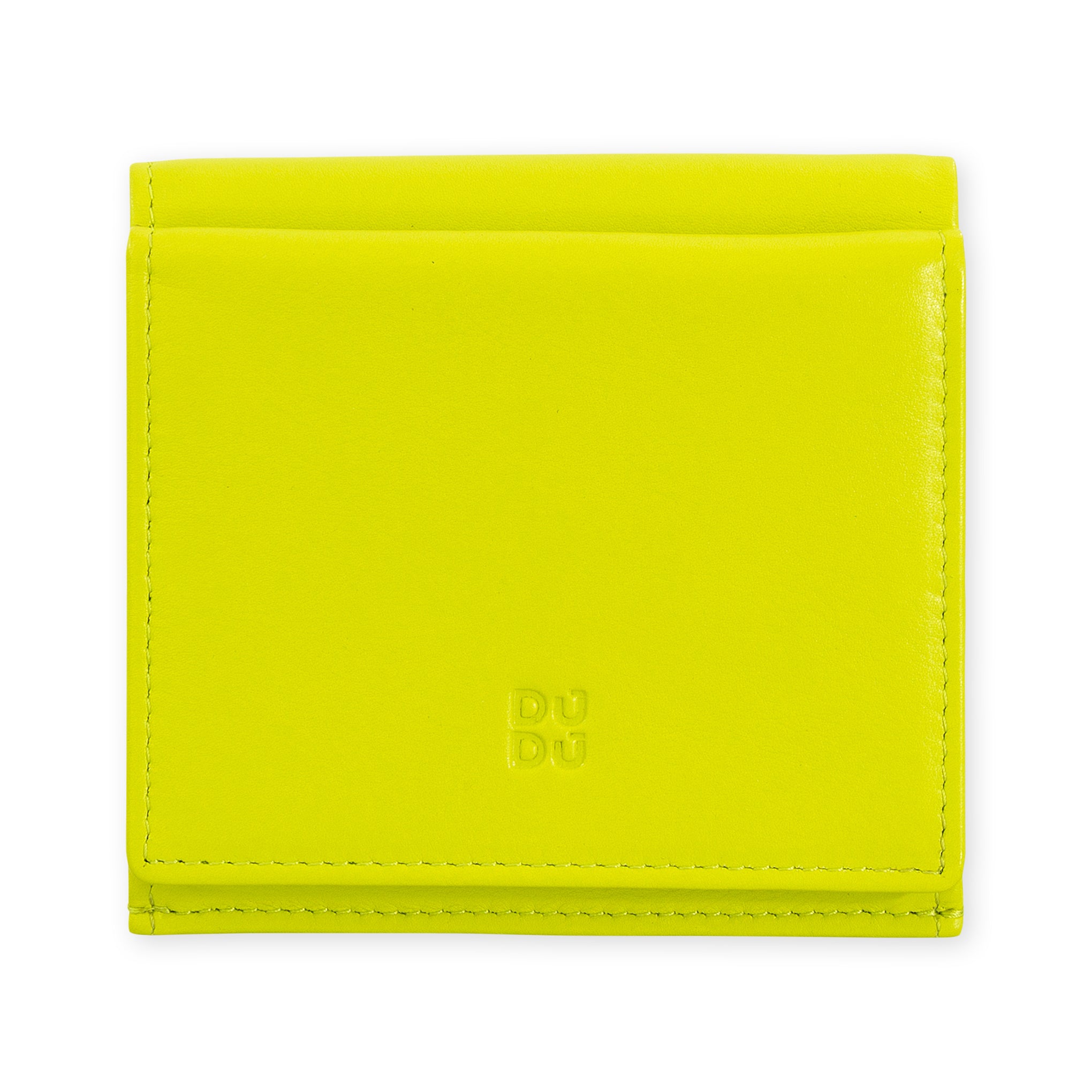 Flavio Lime Green Leather Snap Wallet for Men – Handcrafted Calfskin