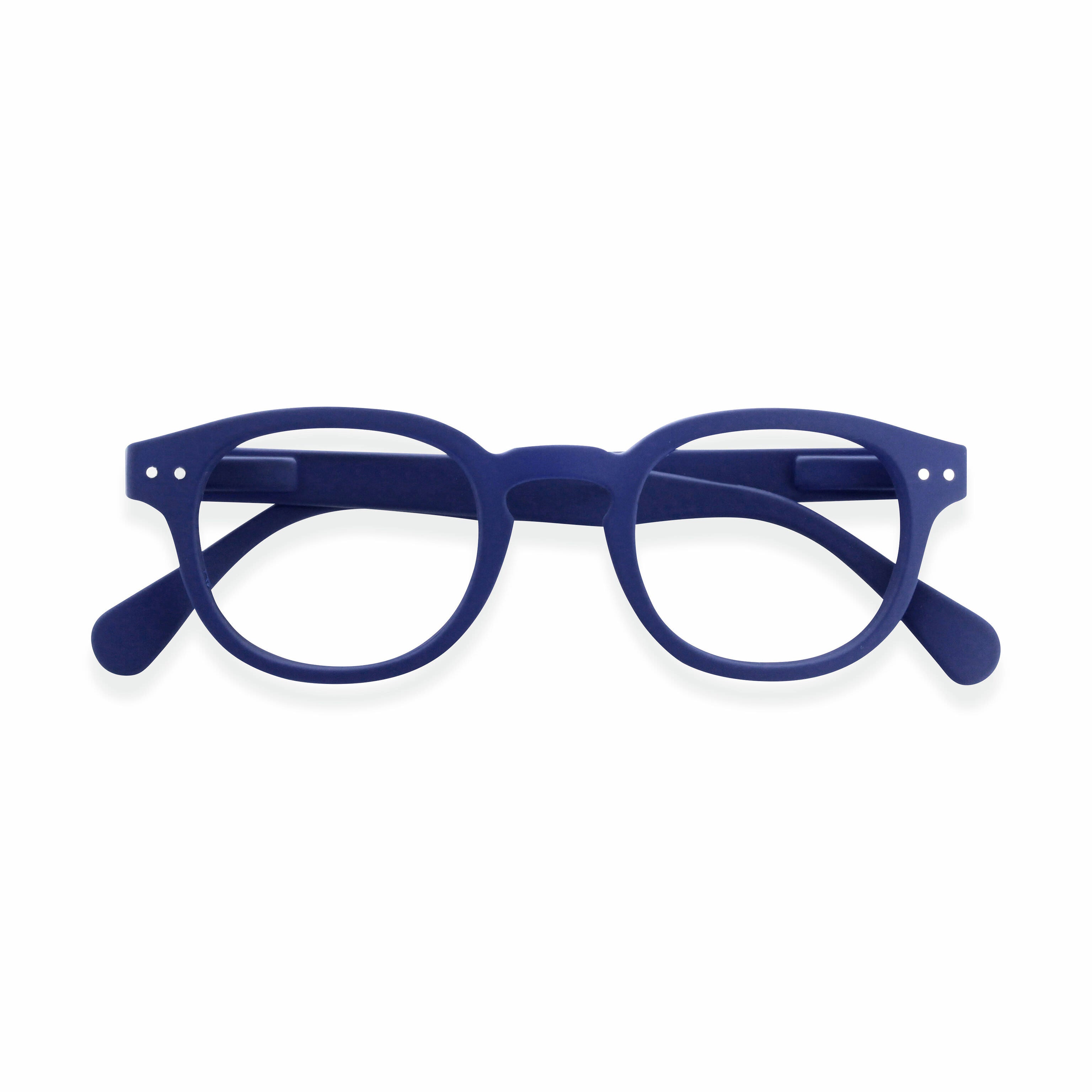 IZIPIZI Blue Retro Reading Glasses with Rounded Square Frames