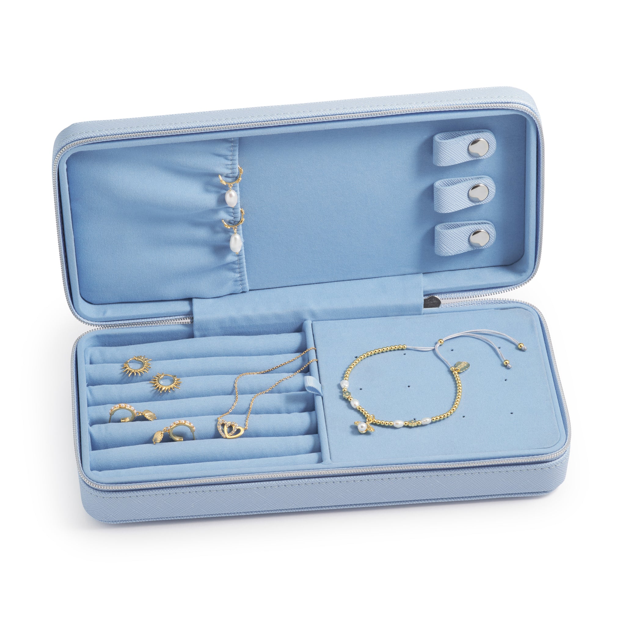 Estella Bartlett Leather Travel Jewelry Organizer Box