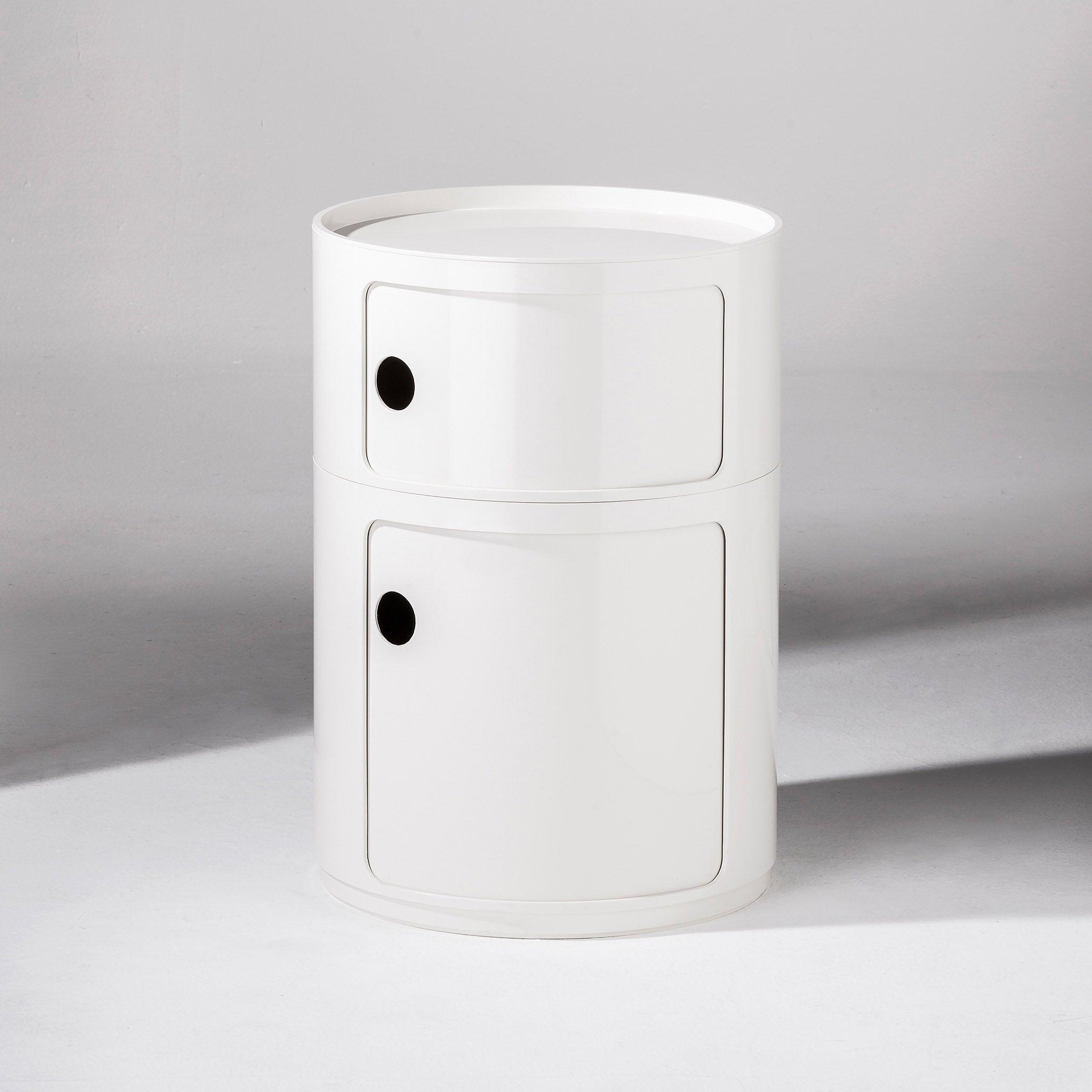 Kartell Componibili Classic Big 2-Tier Storage Unit - White ABS Plastic