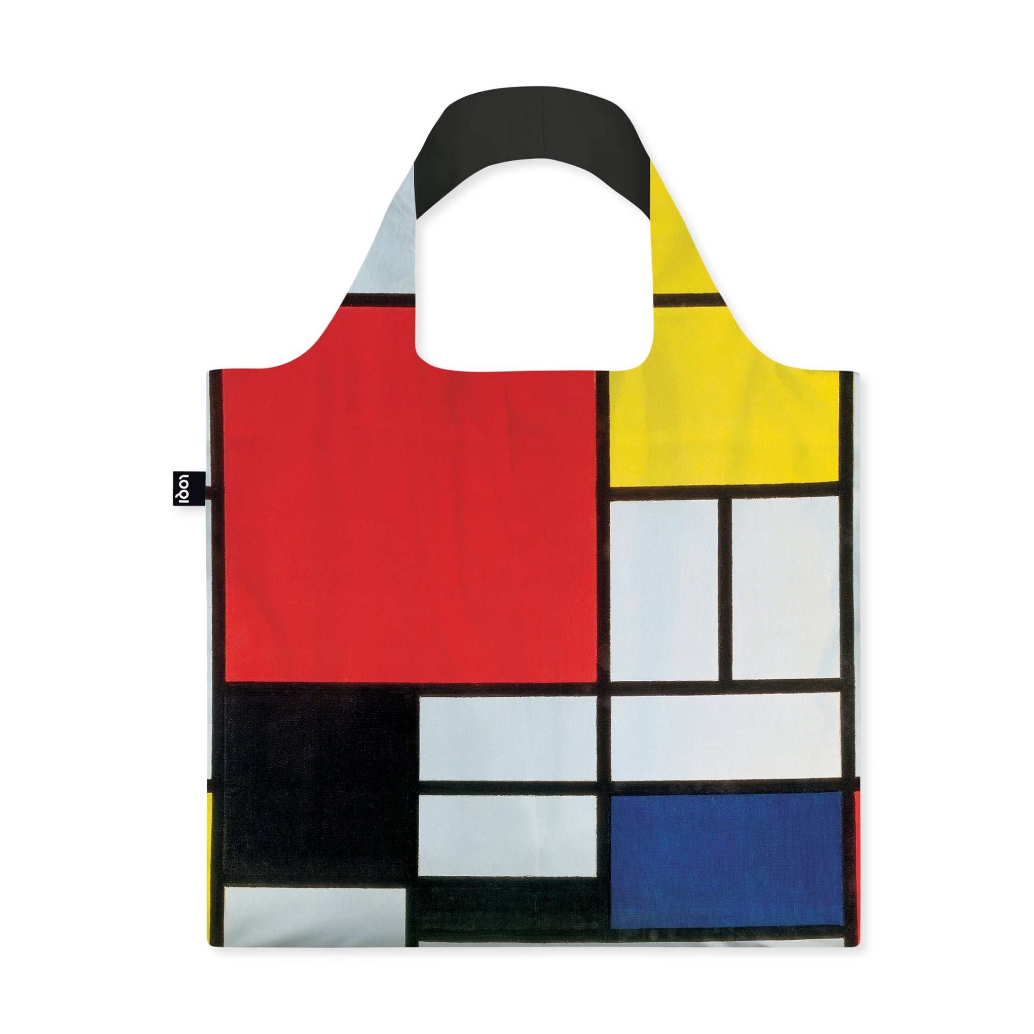 Loqi Mondrian Artist Tote Bag - Recycled Polyester Eco-Friendly