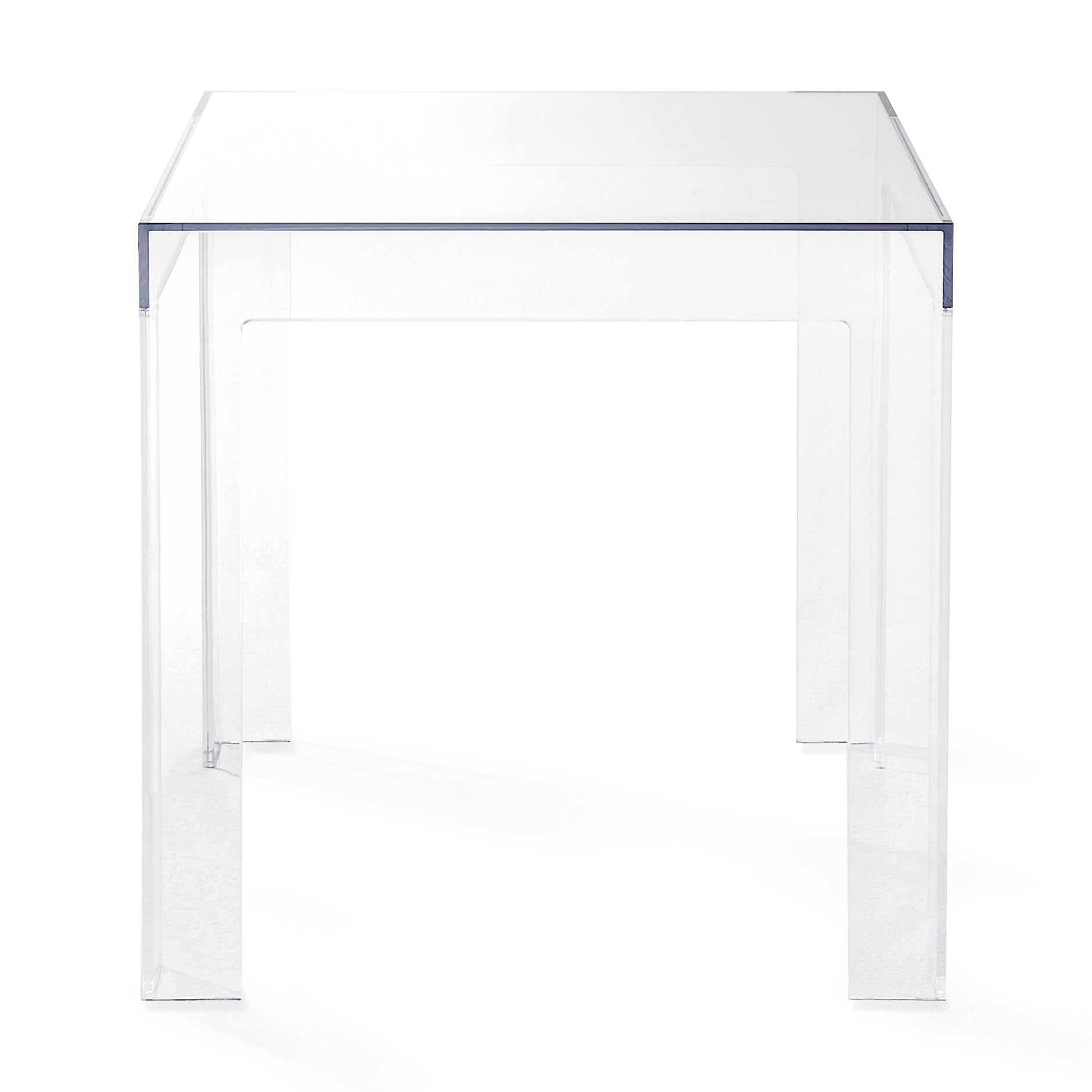 Kartell Jolly Table - Transparent Square Side Table for Indoors & Outdoors