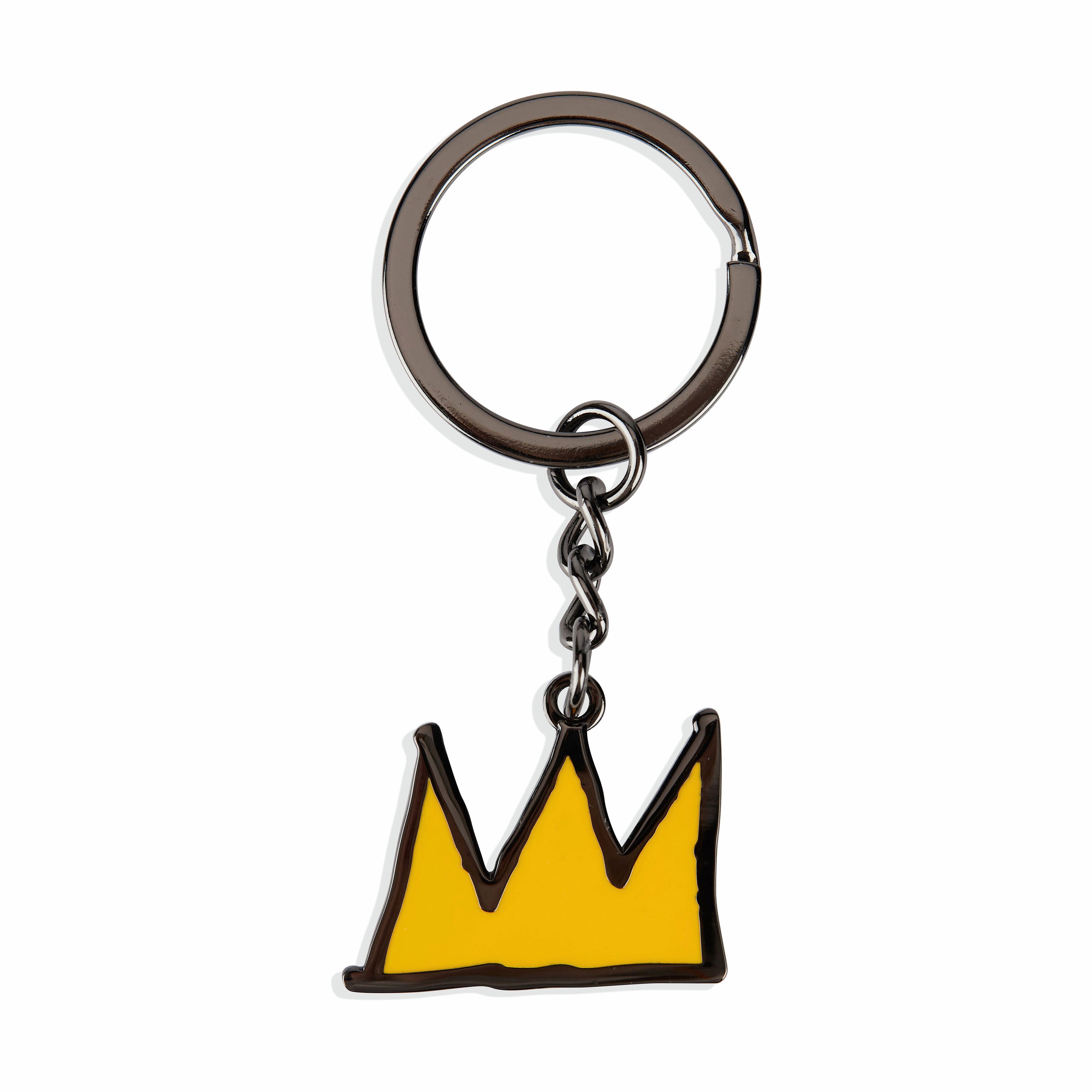 Jean-Michel Basquiat Crown Keychain - Hard Enamel Art Keyring