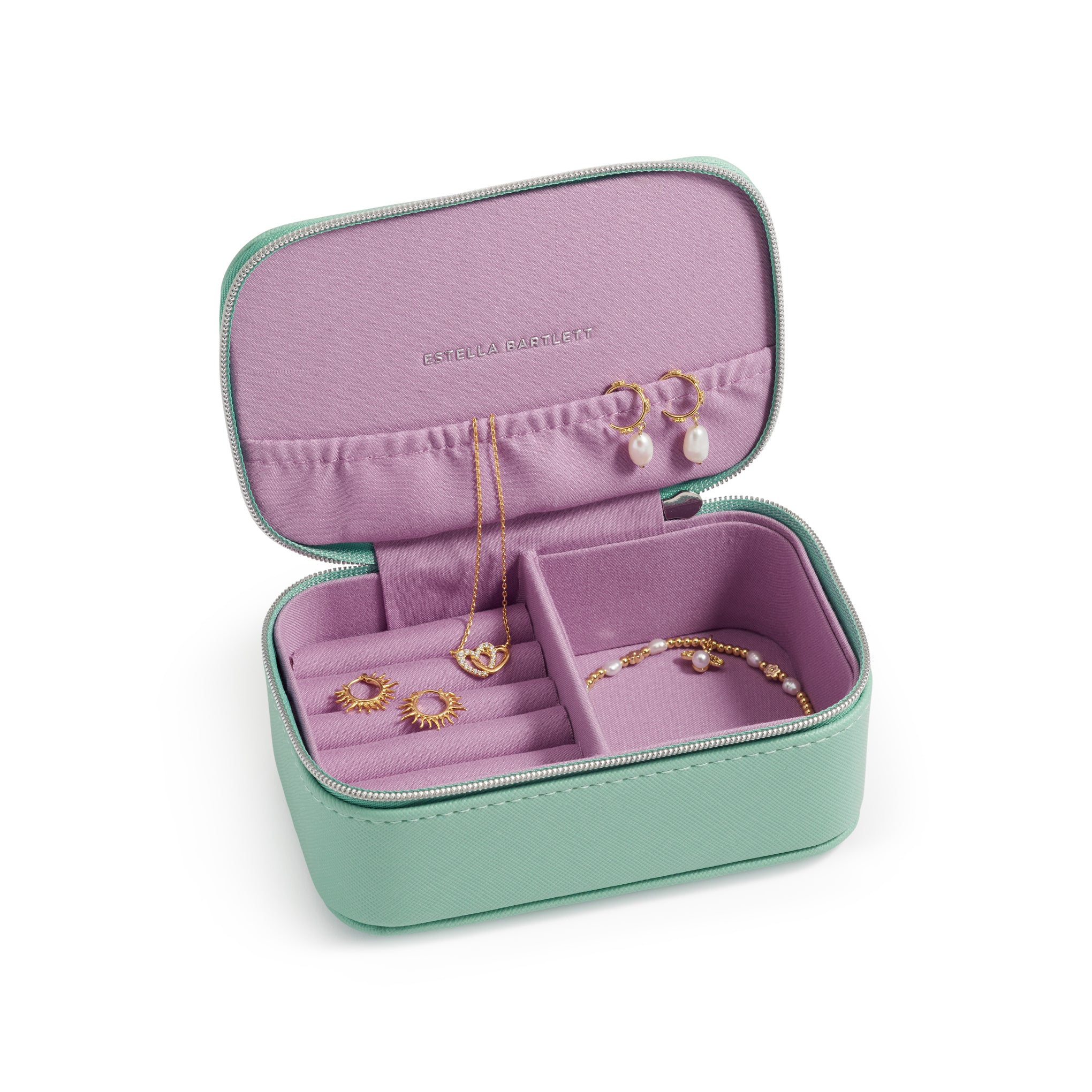 Estella Bartlett Leather Travel Jewelry Box for Women