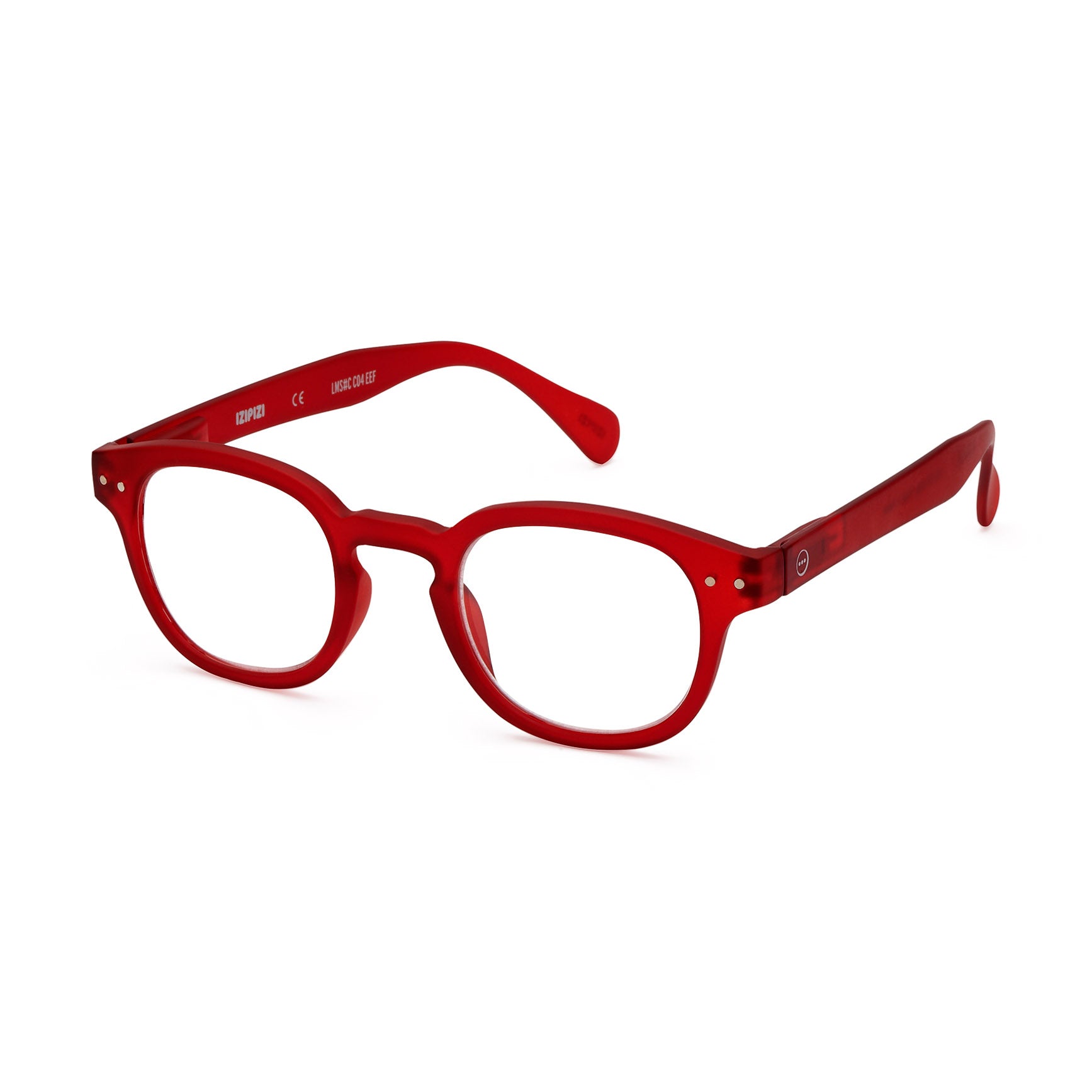 IZIPIZI Retro Reading Glasses #C - Red Square Frames