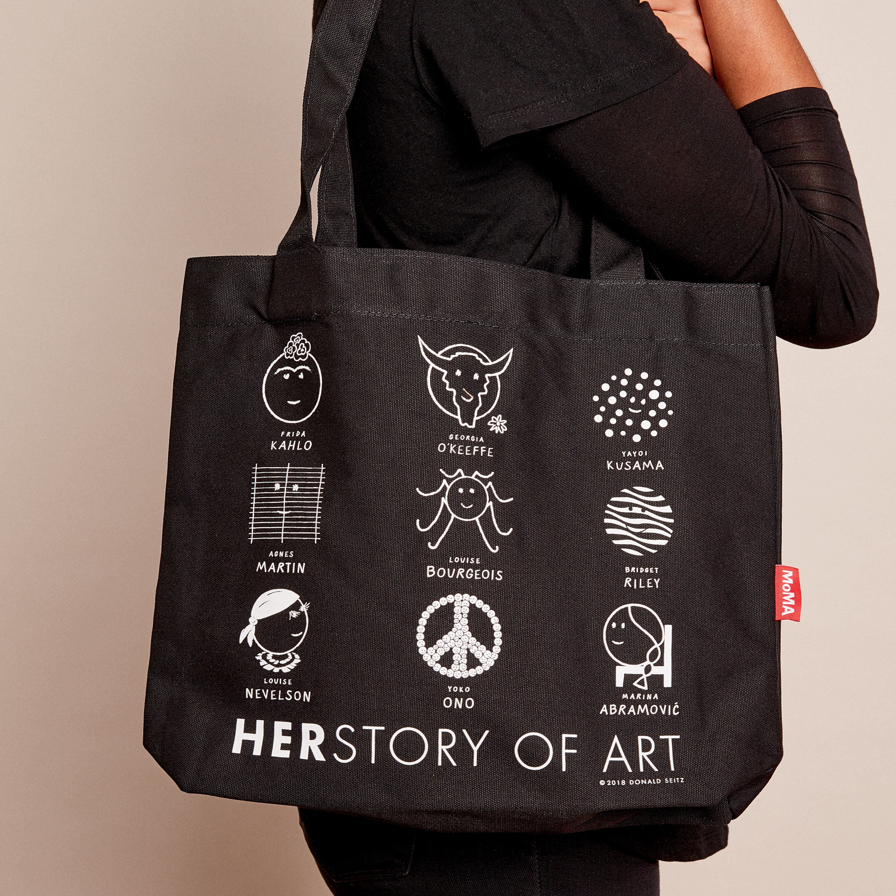 Women Artists Tote Bag - Cotton Canvas with Famous Female Artist Designs