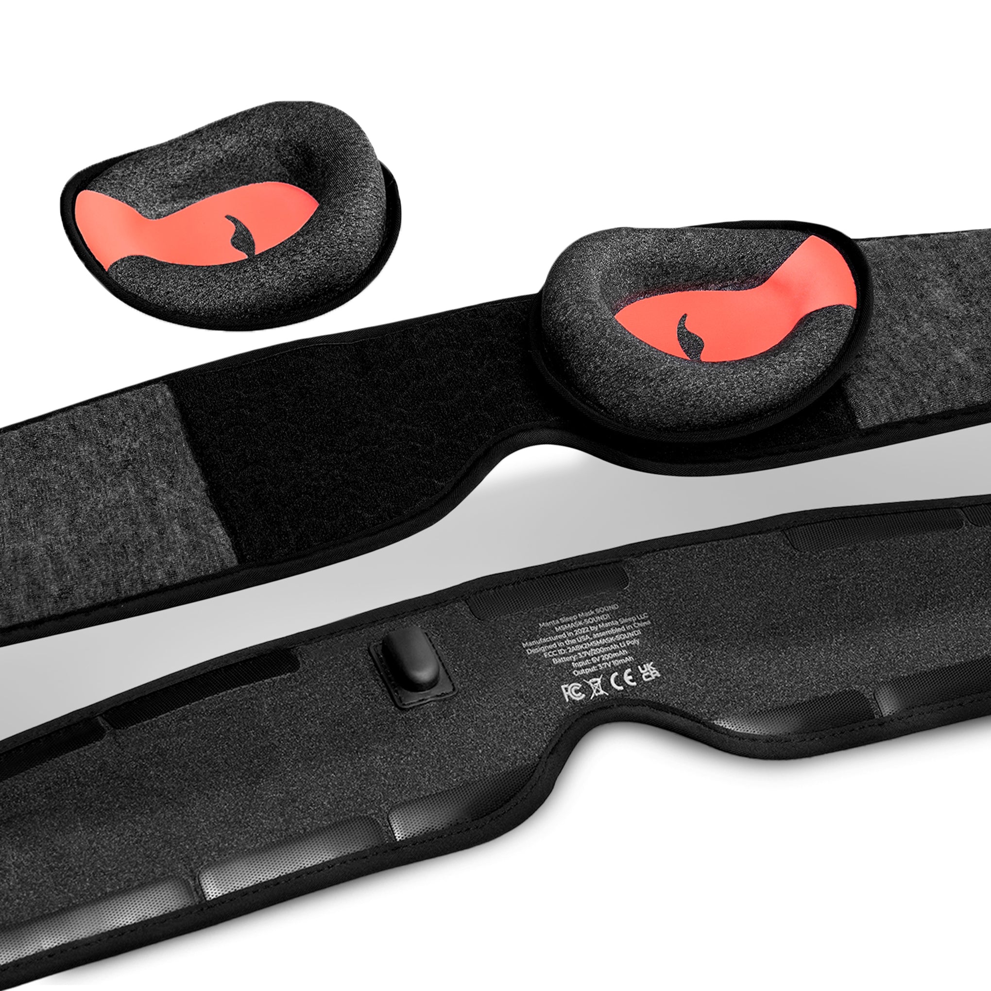 Manta Sound Sleep Mask with Bluetooth & Blackout Eye Cups