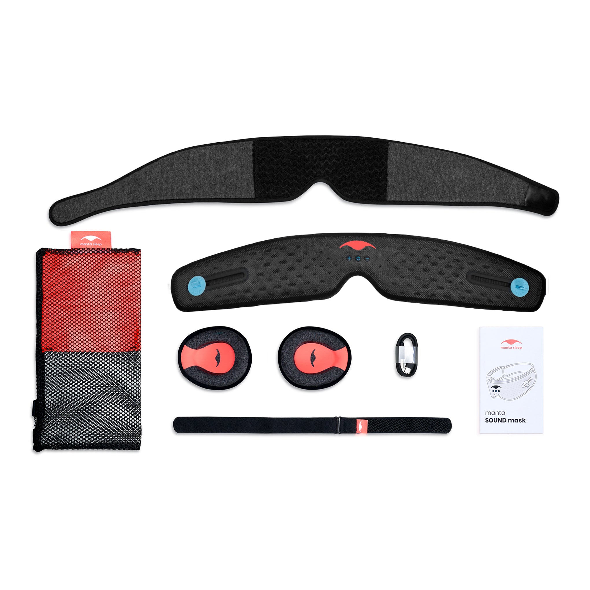 Manta Sound Sleep Mask with Bluetooth & Blackout Eye Cups